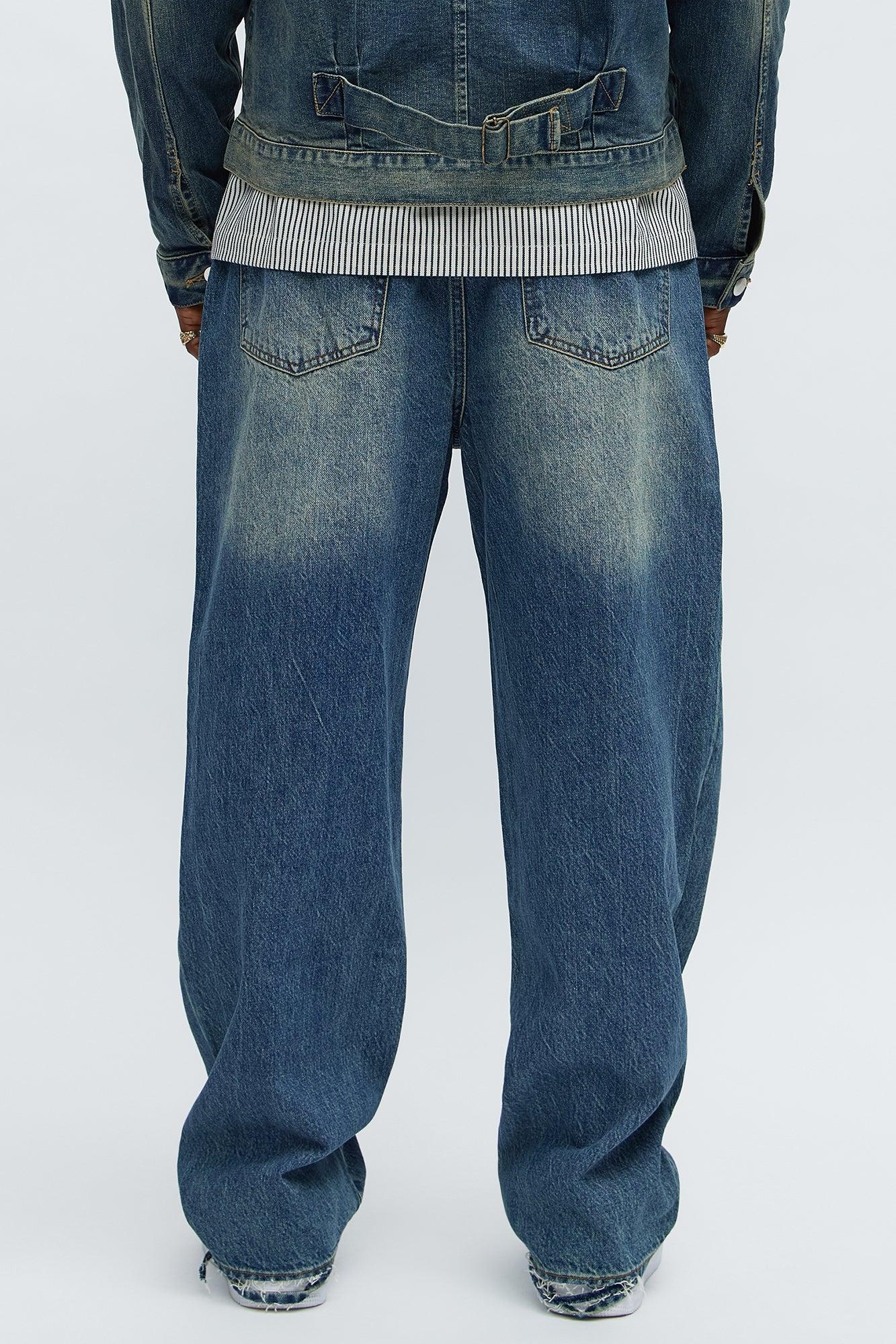 Baggy Off The Grid Jeans - Dark Wash Male Product Image