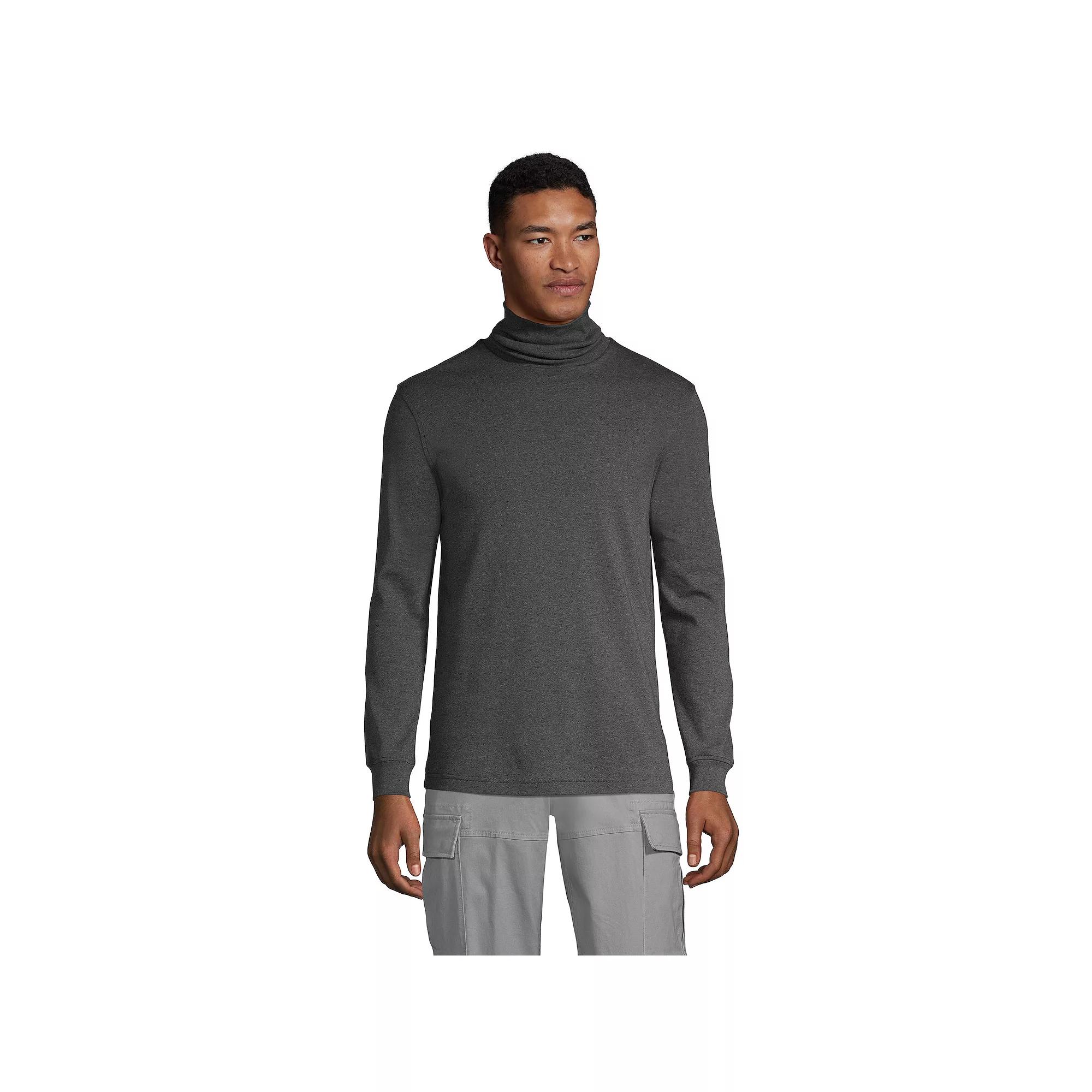 Big & Tall Lands' End Super Soft Supima Turtleneck, Men's,  Product Image