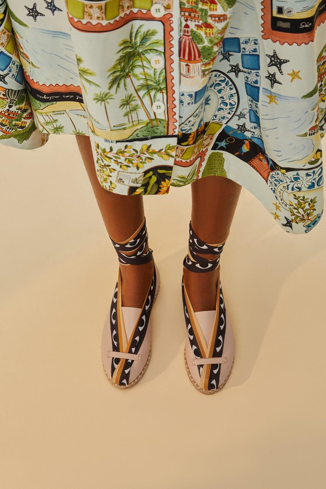 Blush Lace Up Espadrille Sandal Product Image