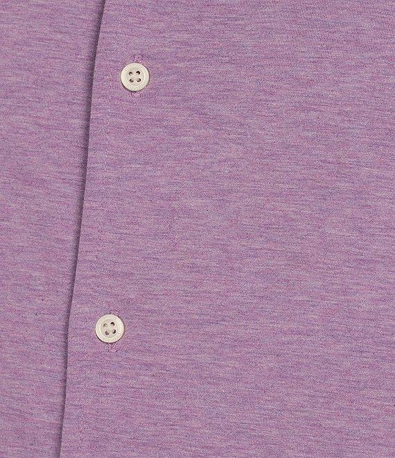 Cremieux Blue Label Stretch Jersey Solid Short Sleeve Coatfront Shirt Product Image