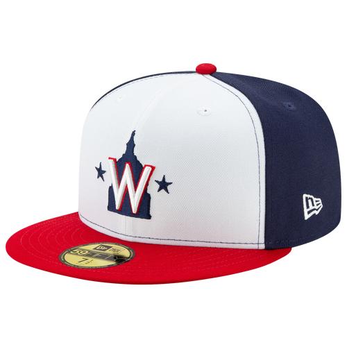 Men's New Era White Washington Nationals Alternate 2 2020 Authentic Collection On-Field 59FIFTY Fitted Hat,  Product Image