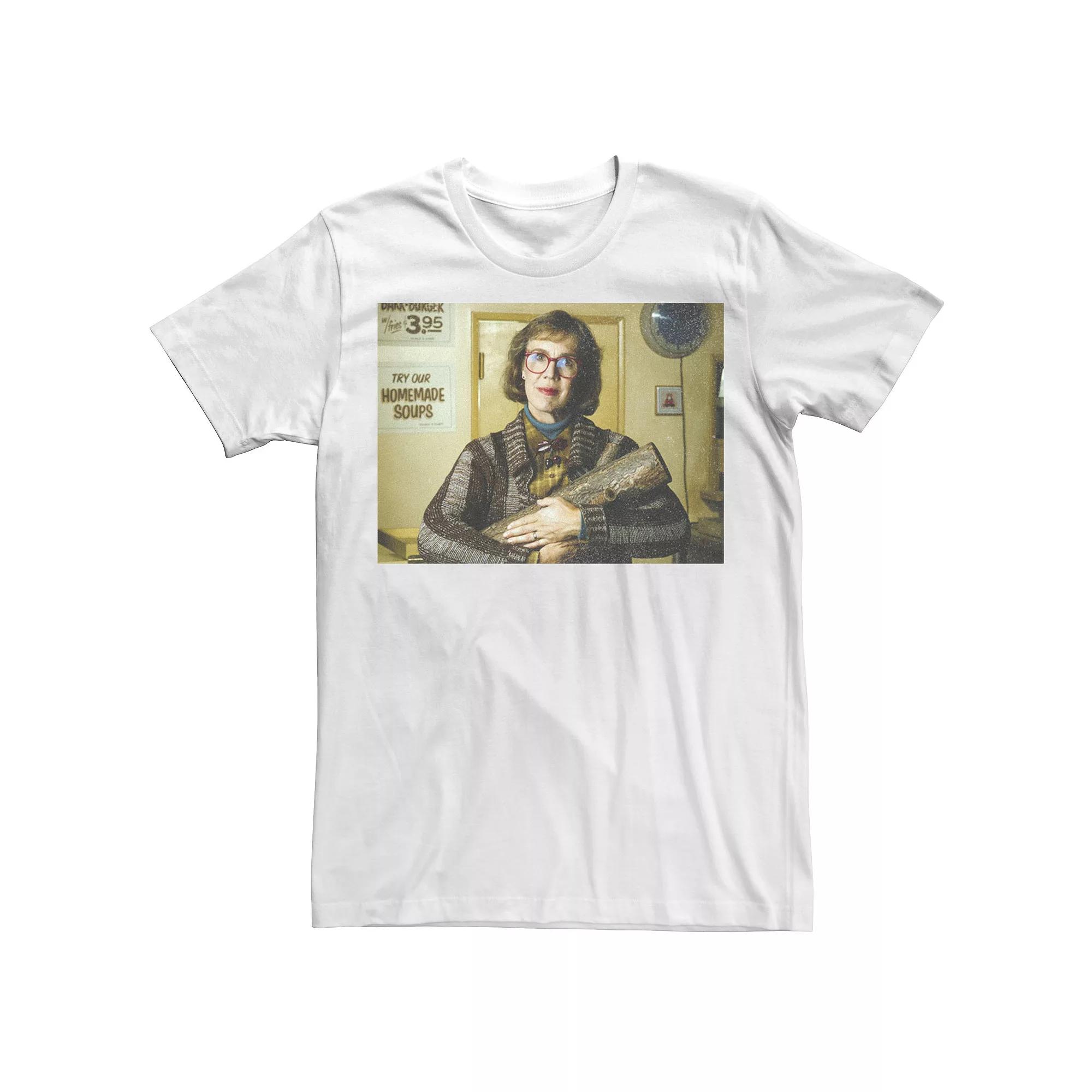 Men's Twin Peaks Log Lady Retro Portrait Tee,  Product Image