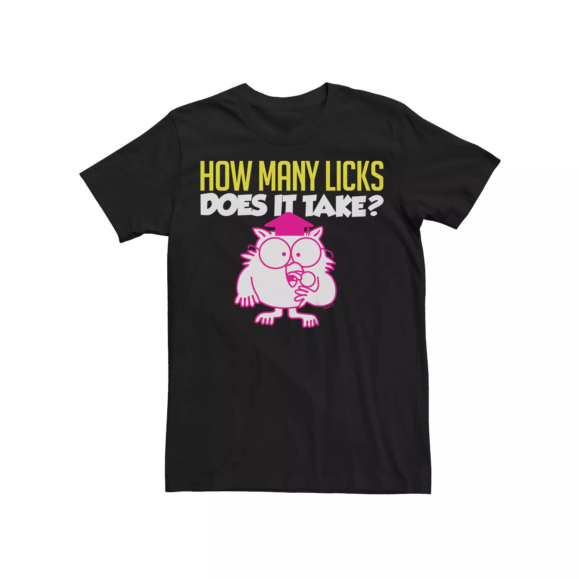 Men's Tootsie Pop How Many Licks Owl Tee,  Product Image