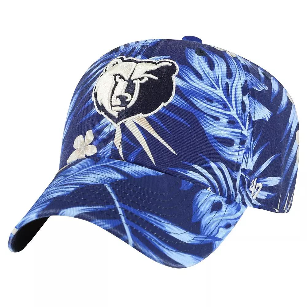 Men's '47 Navy Memphis Grizzlies Tropicalia Floral Clean Up Adjustable Hat, Grz Blue Product Image