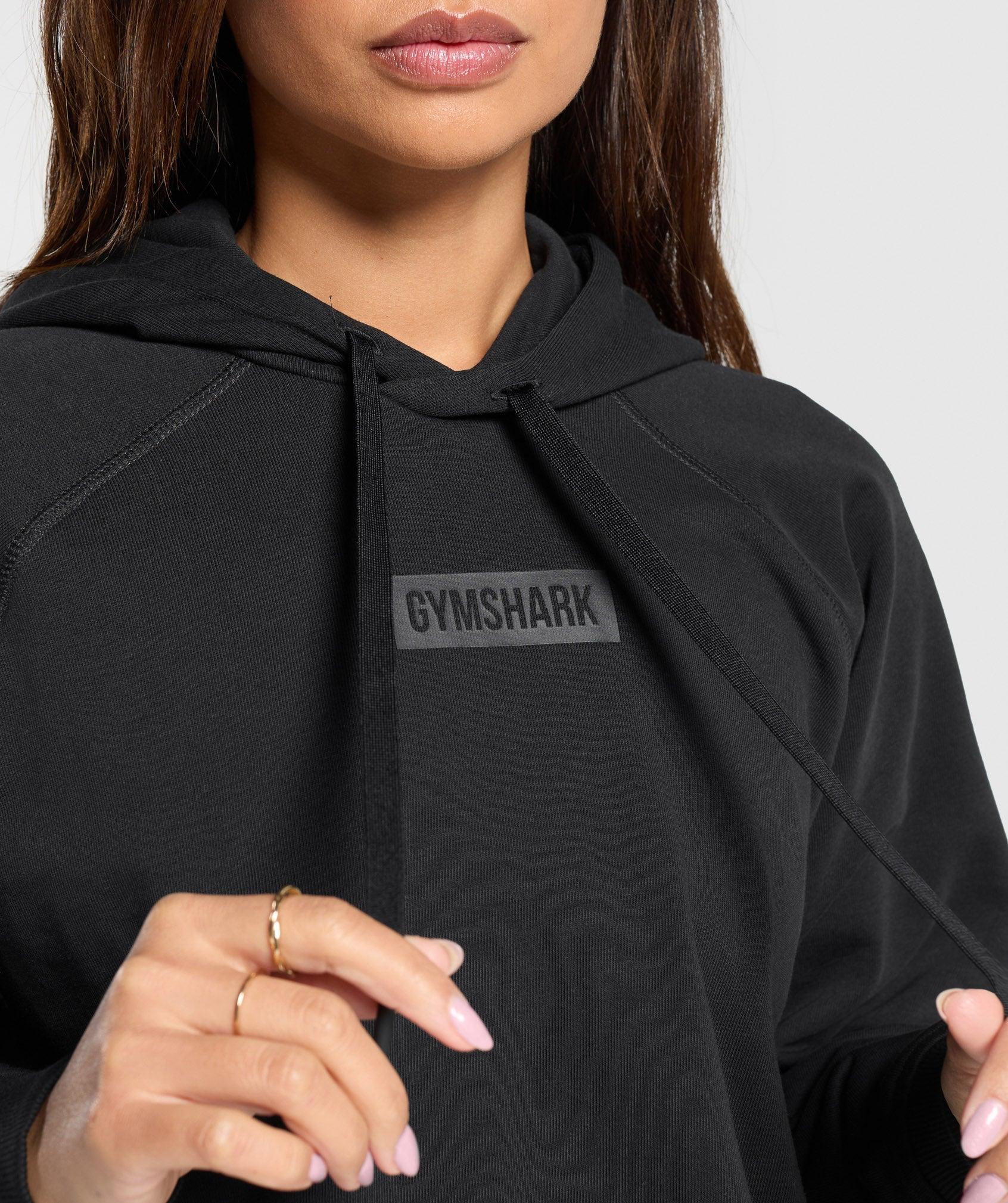 Gymshark Block Oversized Hoodie - Black Female Product Image