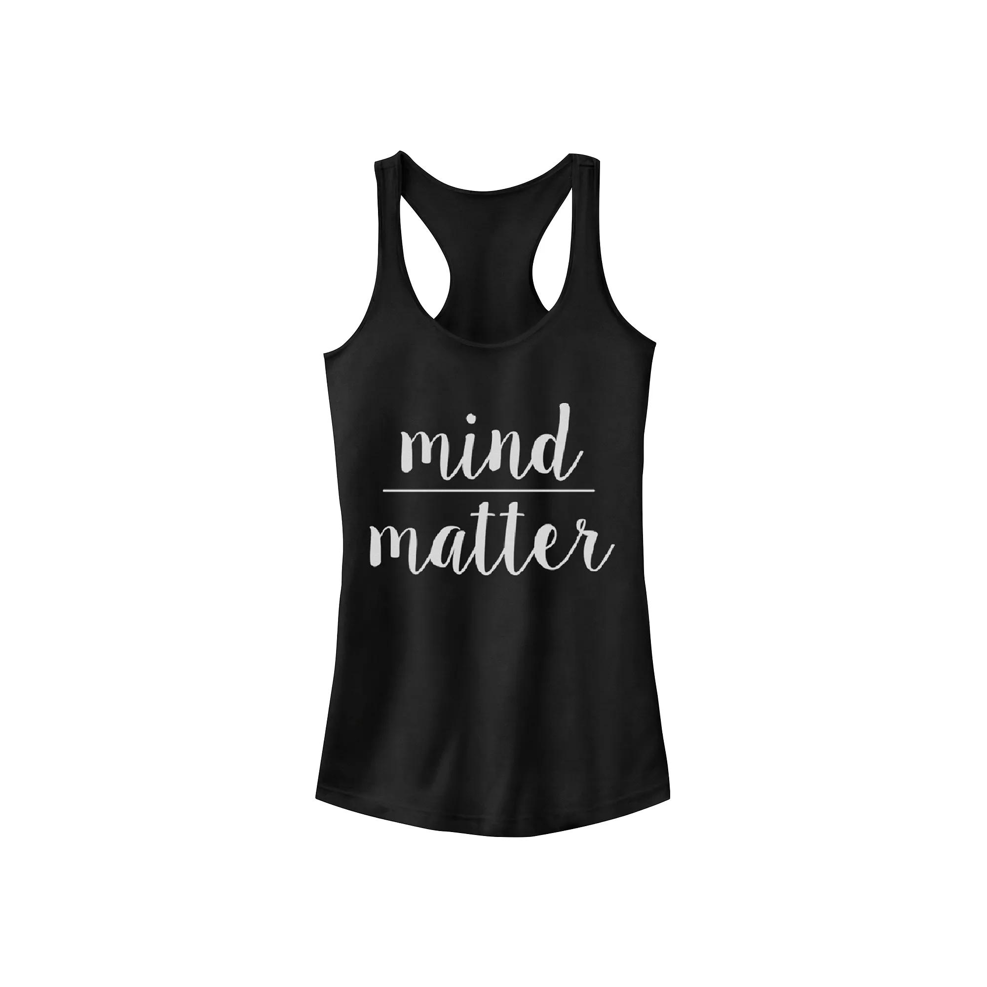 Juniors' Chin-Up Mind Over Matter Ideal Racerback Tank Top, Girl's,  Product Image