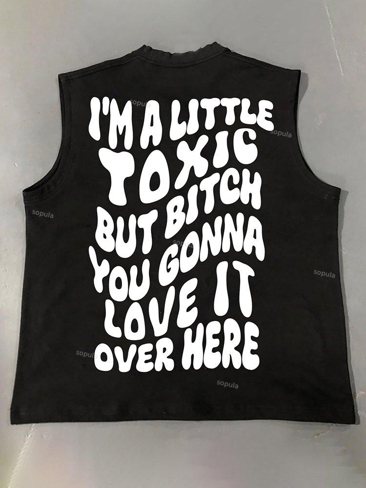 I'm A Little Toxic Print Tank Top Product Image