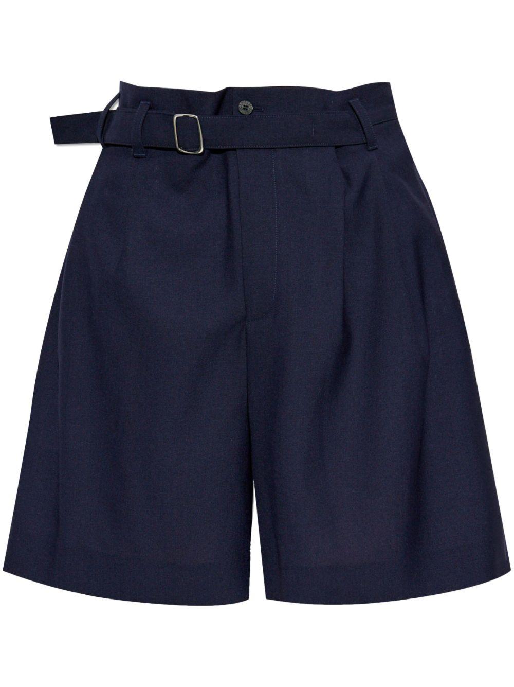 pleated belted shorts Product Image
