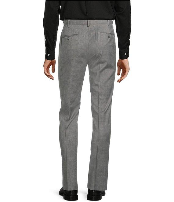 Roundtree & Yorke TravelSmart Luxury Gabardine Ultimate Comfort Straight Fit Non-Iron Flat Front Dress Pants Product Image