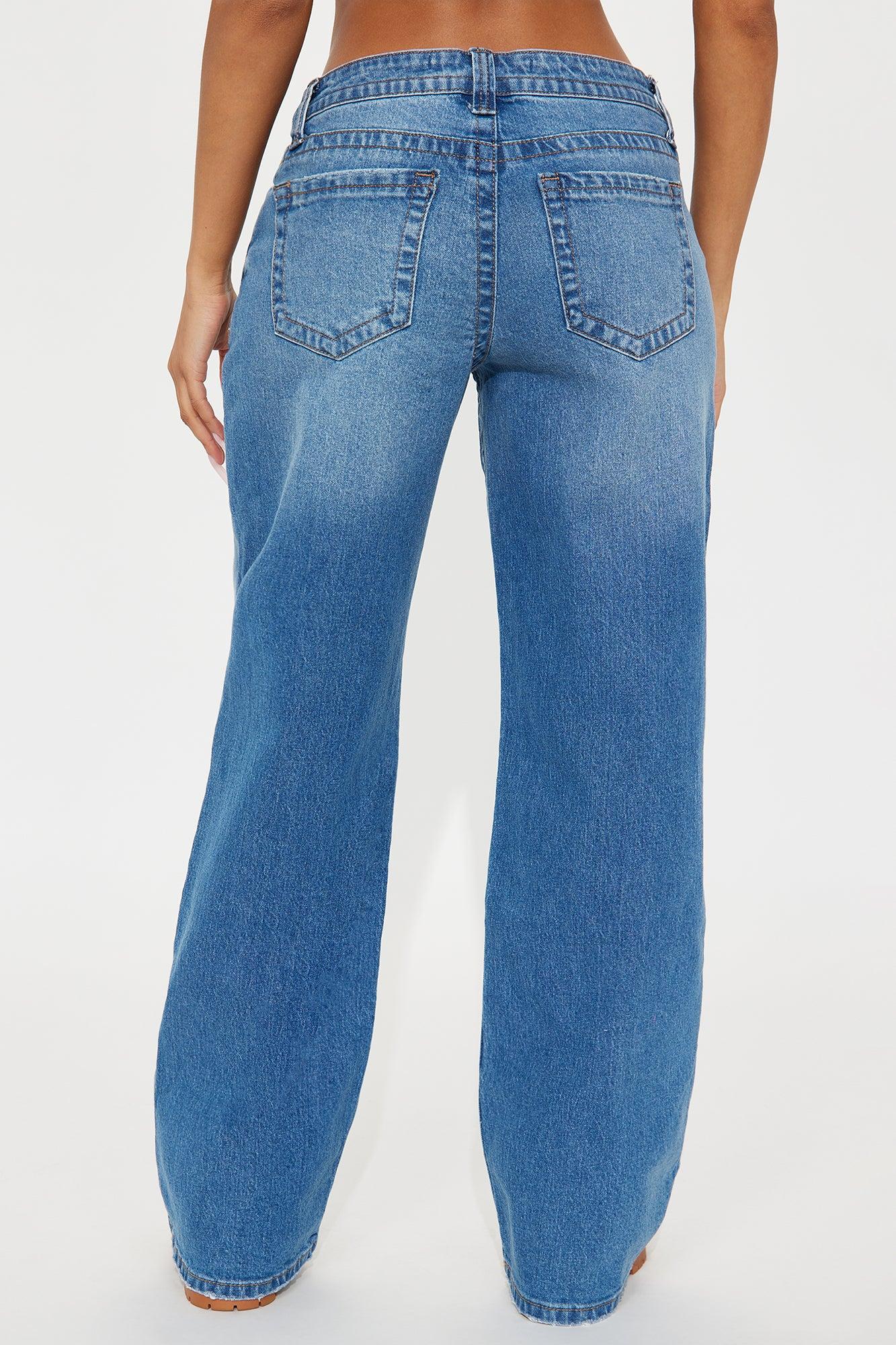 Line It Up Straight Leg Jeans - Medium Wash Female Product Image