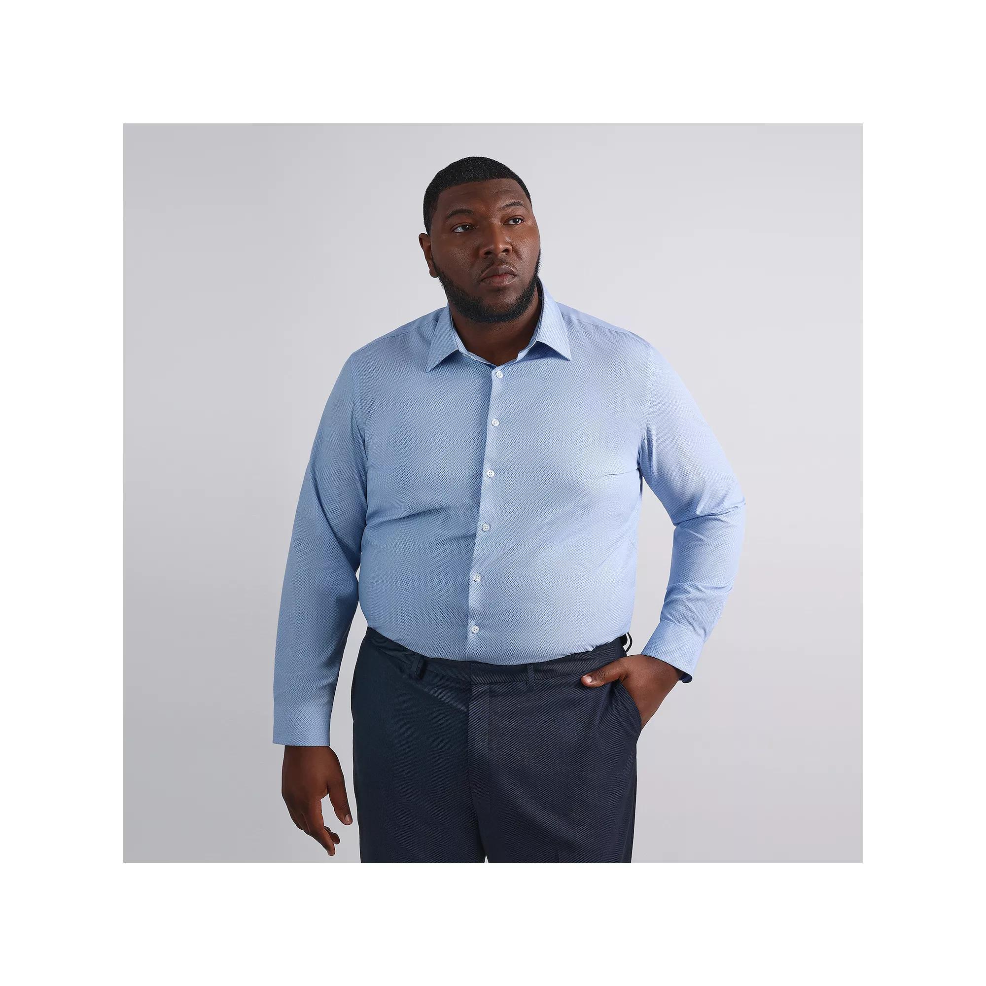 Big & Tall Haggar® Smart Wash® Classic Fit Solid Dress Shirt, Men's,  Product Image