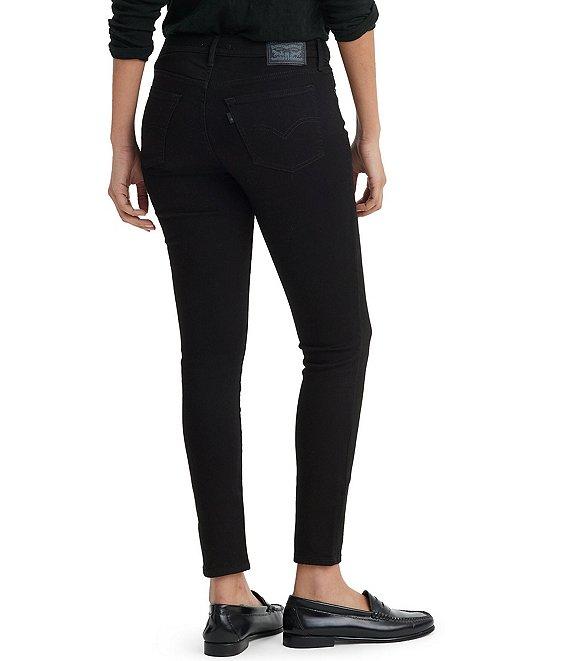 Levi's® 711 Mid Rise Black Skinny Jeans Product Image