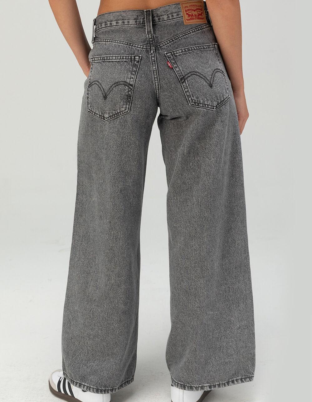 LEVI'S '94 Baggy Wide Leg Womens Jeans - Out And About - GREY DENIM Product Image
