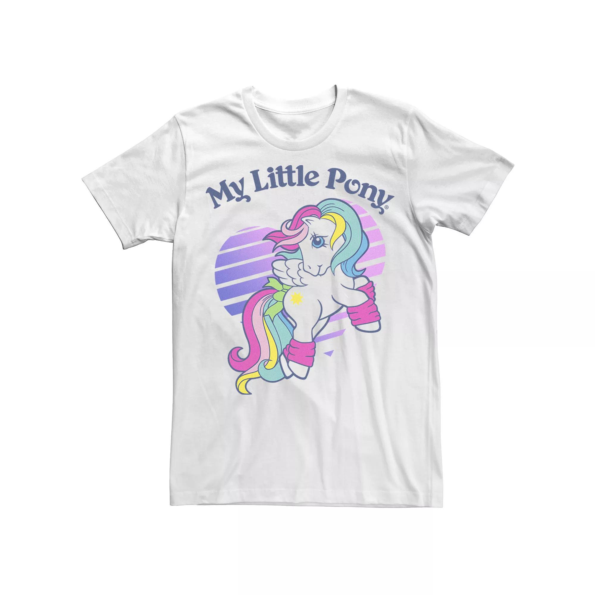 Men's My Little Pony Pegasus Striped Heart Portrait Tee,  Product Image