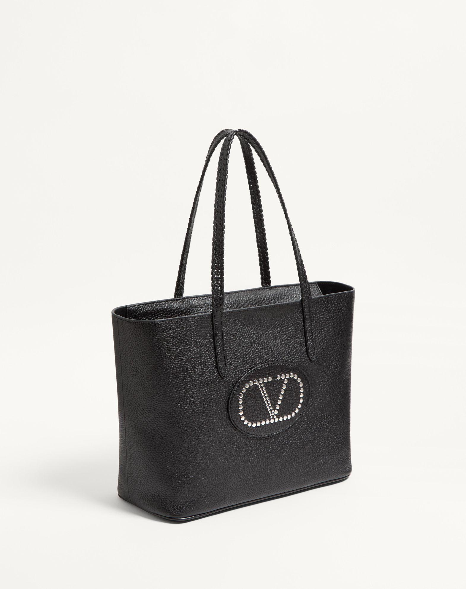 Valentino Garavani Nellcôte Shopping Bag In Grainy Calfskin Product Image