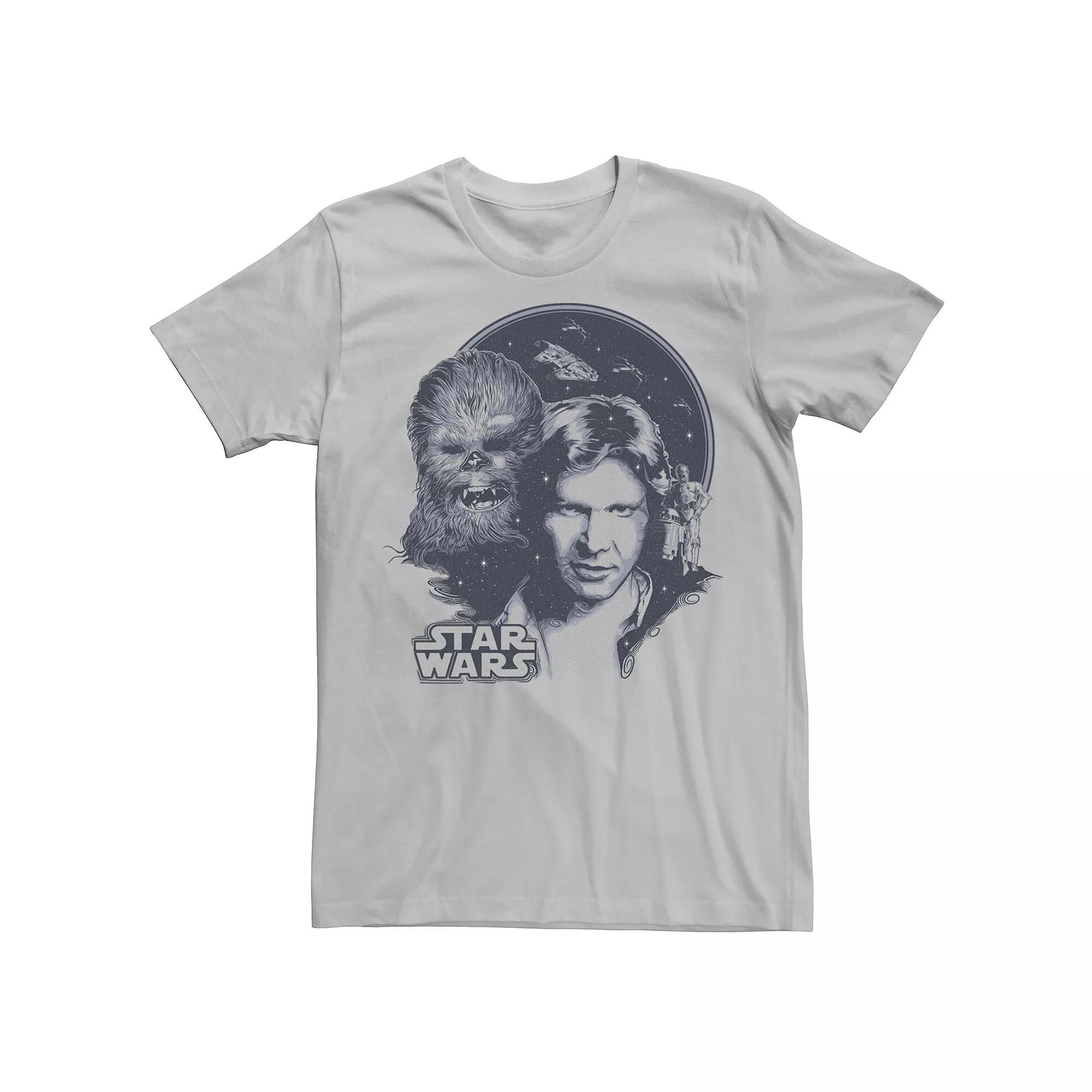 Men's Star Wars Retro Group Shot Logo Graphic Tee,  Product Image