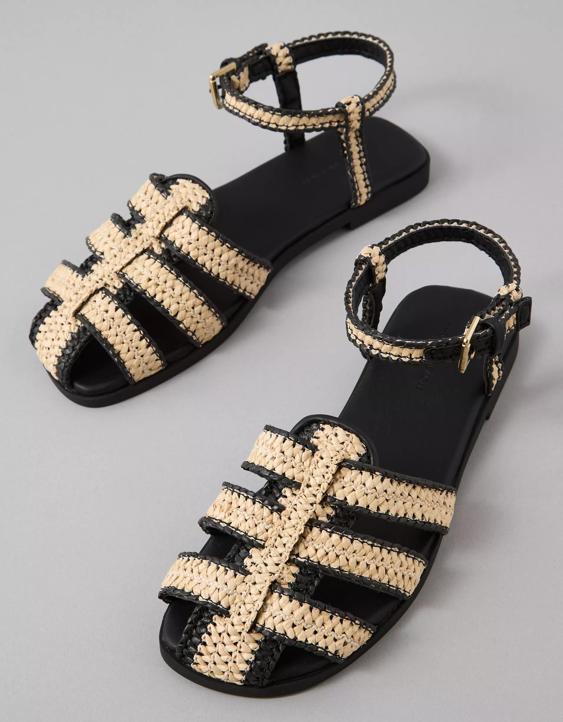 AE Raffia Fisherman Sandal Product Image