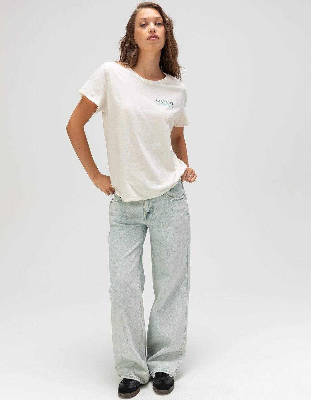 SALT LIFE Lush Womens Boyfriend Tee - CREAM Product Image