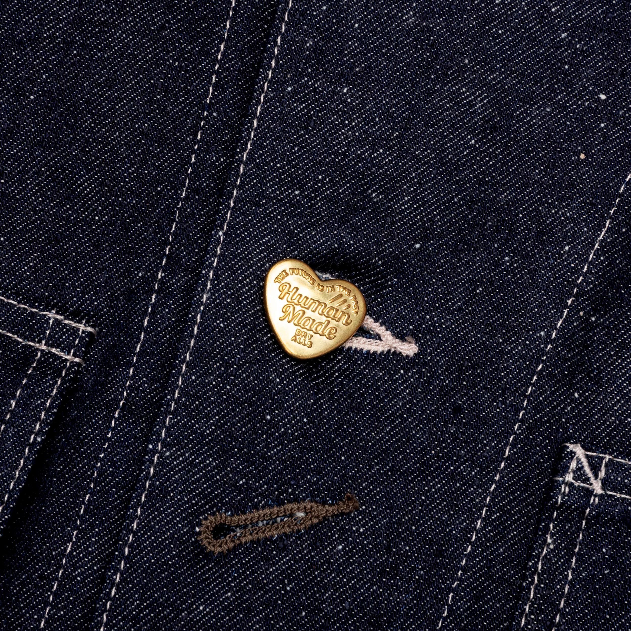 Denim Coverall Jacket Rigid - Indigo Male Product Image