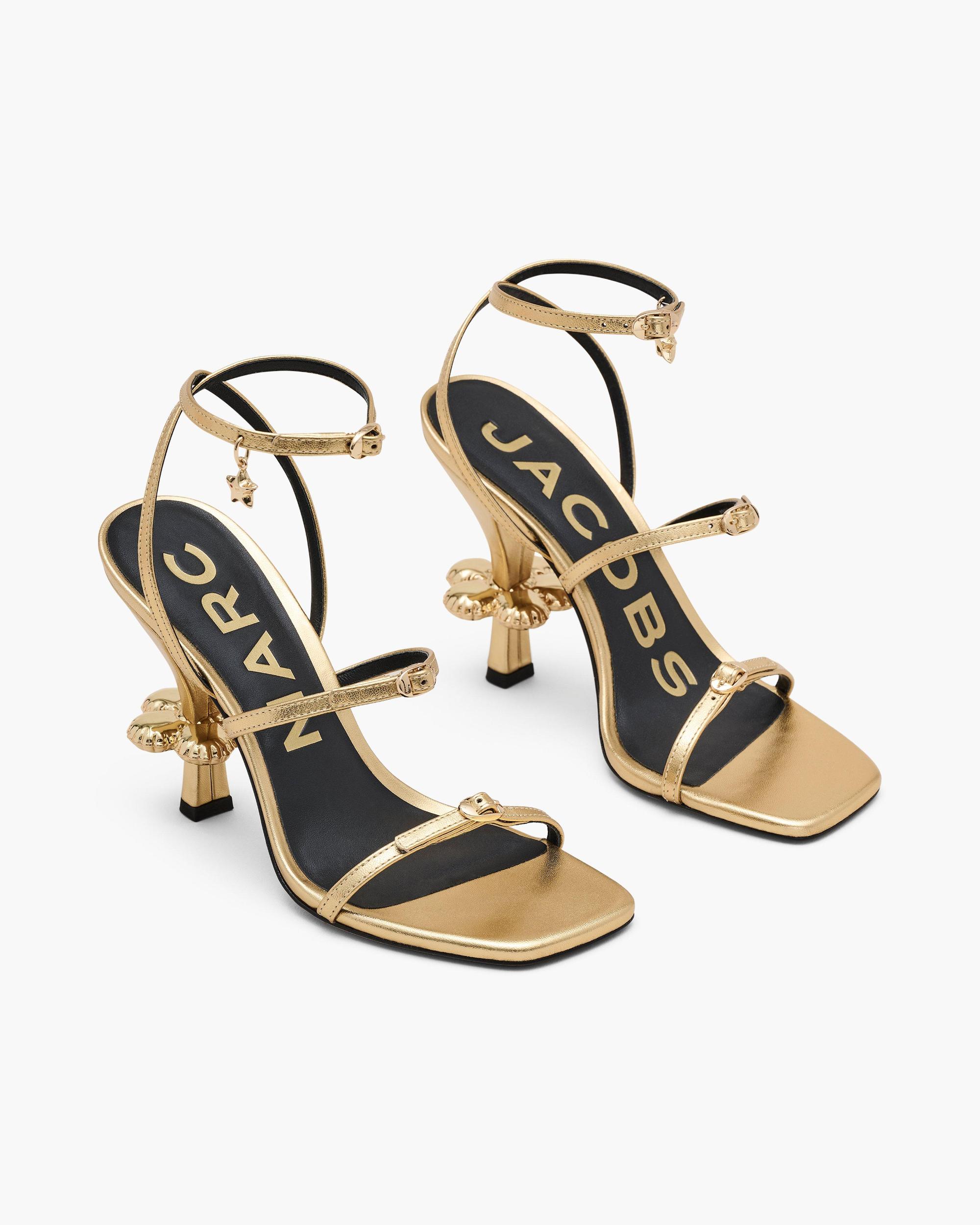 The Metallic Leather Daisy Heel Product Image