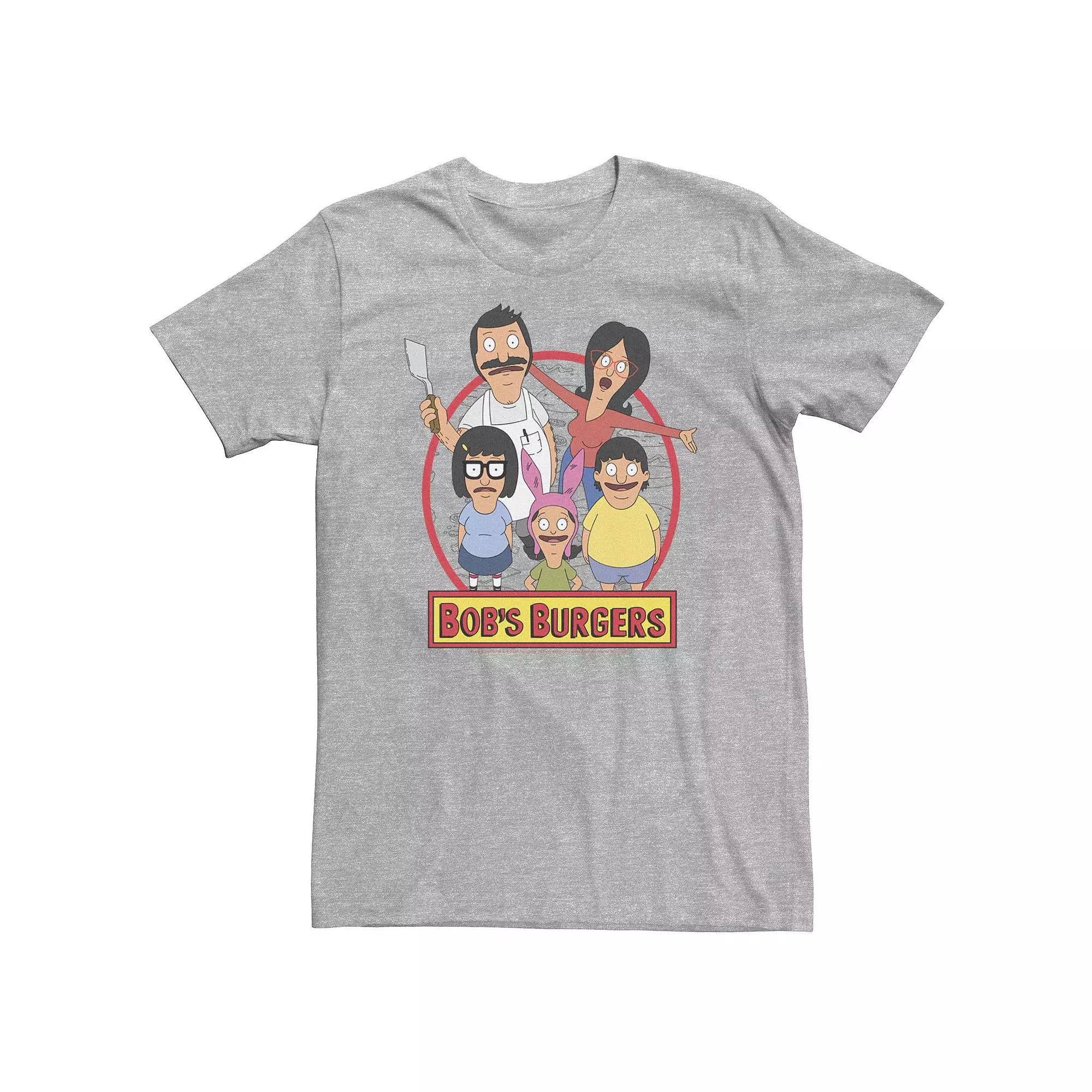 Big & Tall Bob's Burgers Group Shot Logo Tee, Men's,  Product Image