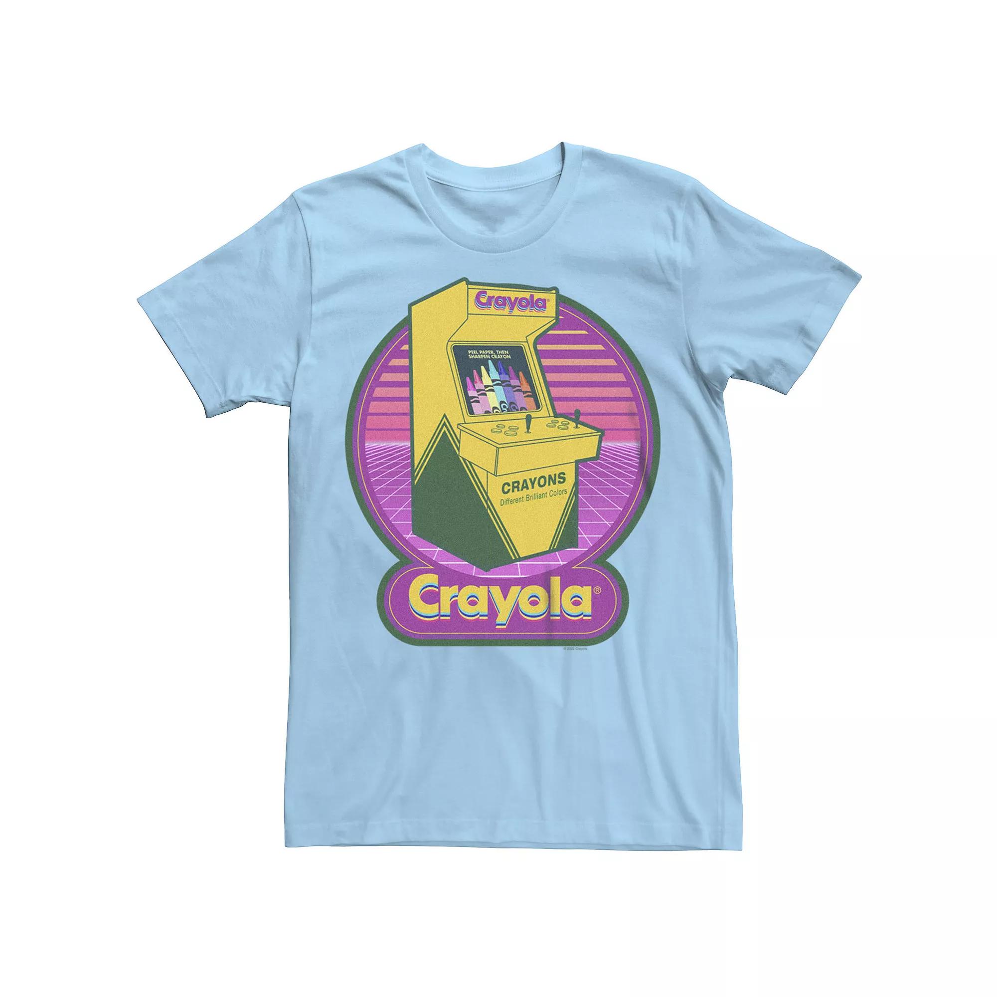 Men's Crayola Crayons Arcade Machine Graphic Tee, Size: XXL, Light Blue Product Image