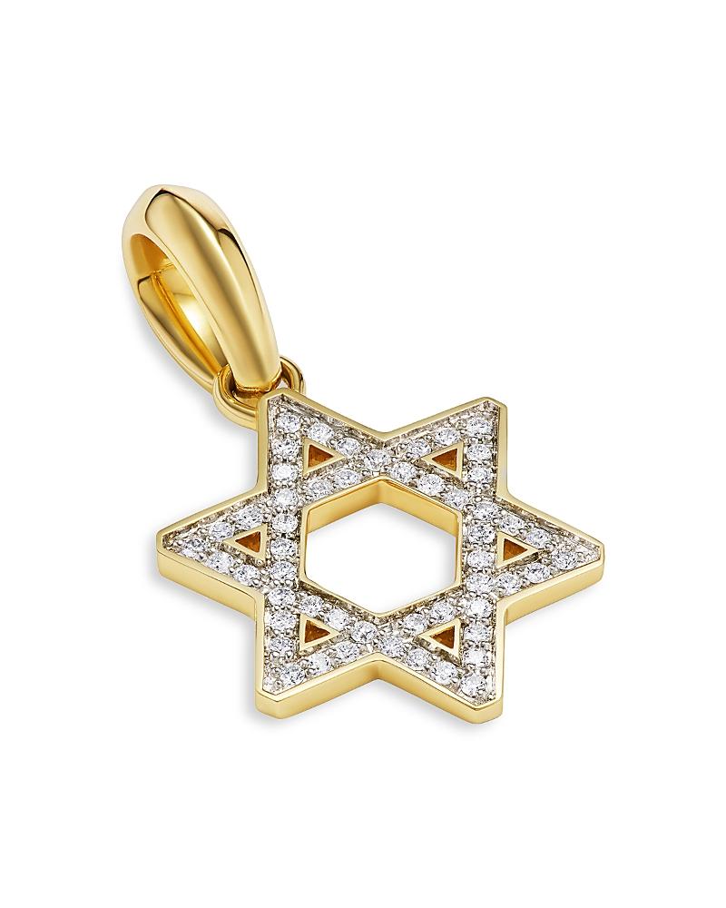Mens Star of David Pendant in 18K Yellow Gold Product Image