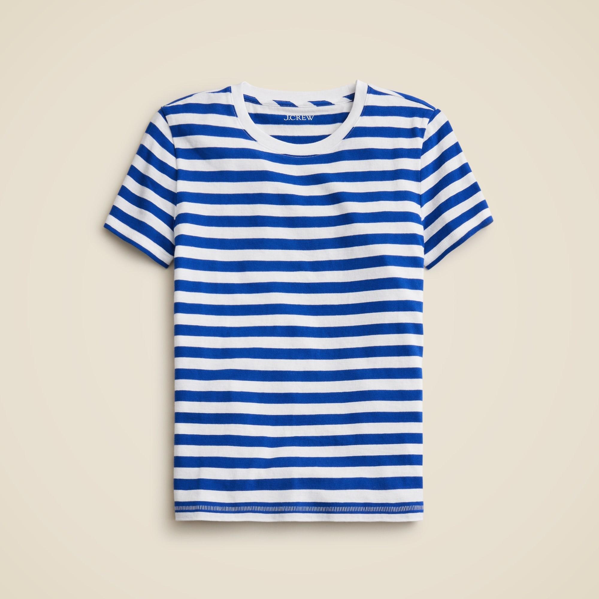 Vintage jersey classic-fit crewneck T-shirt in stripe Product Image