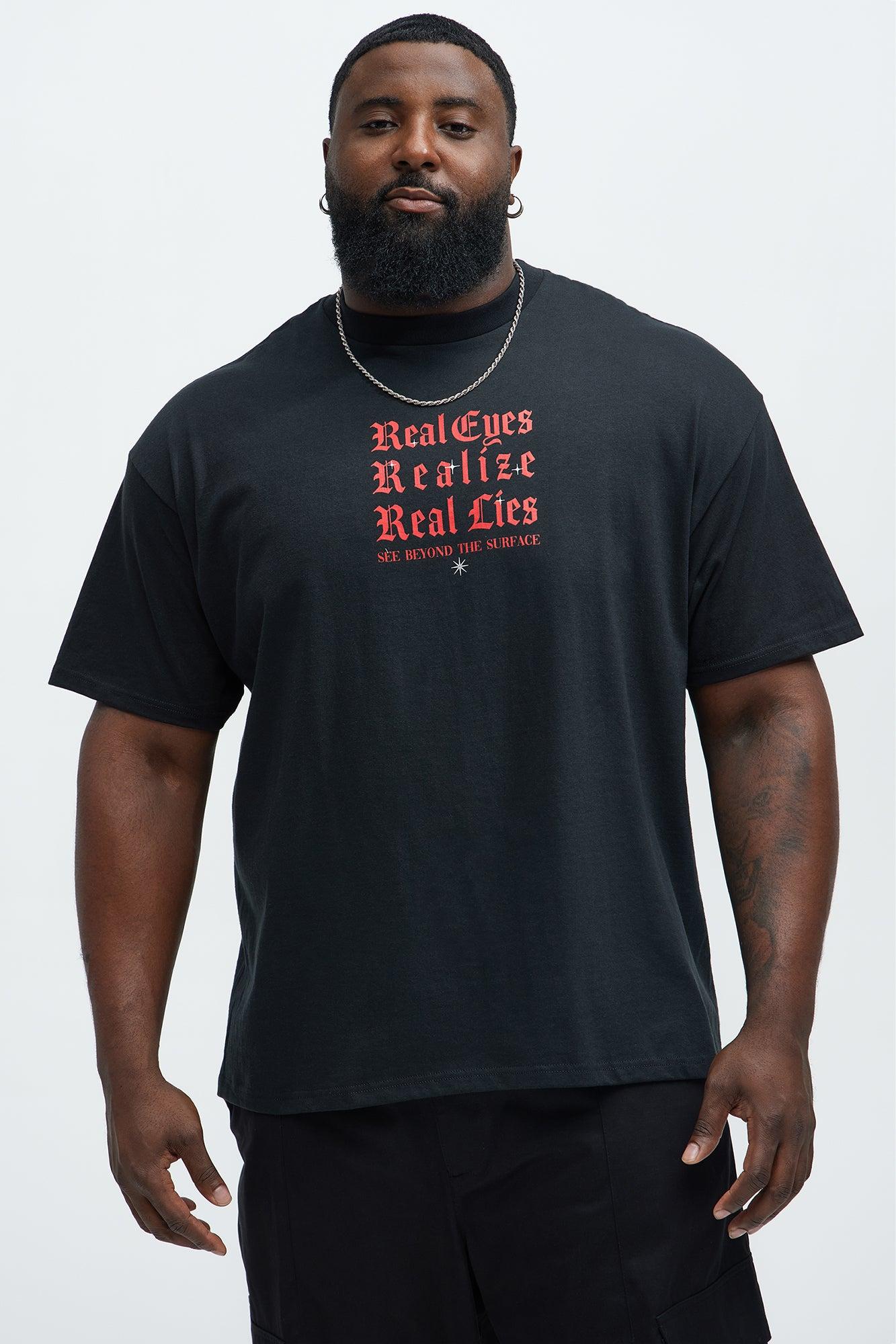 Real Eyes Short Sleeve Tee - Black Product Image