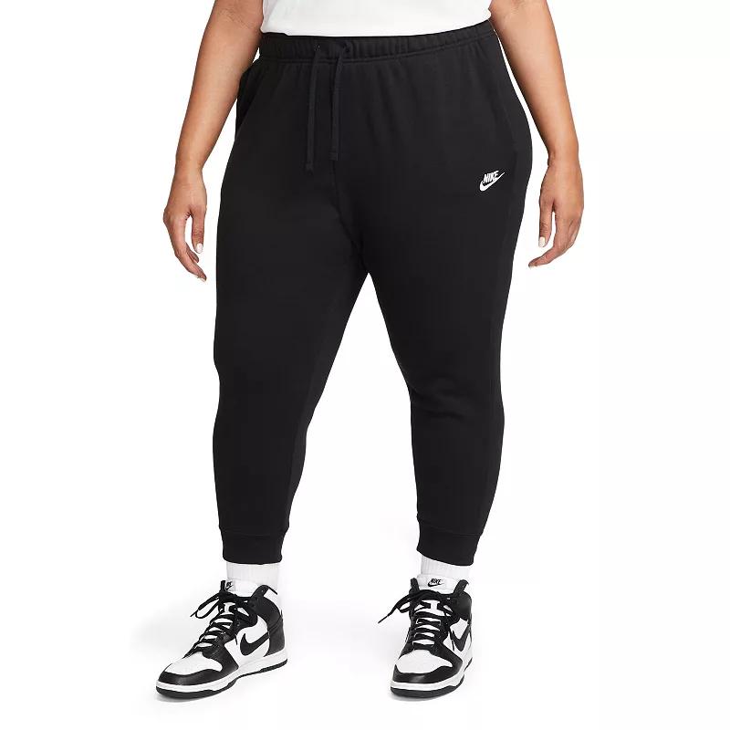 Women's Nike Sportswear Club Fleece Mid-Rise Jogger Pants (Plus Size) Product Image