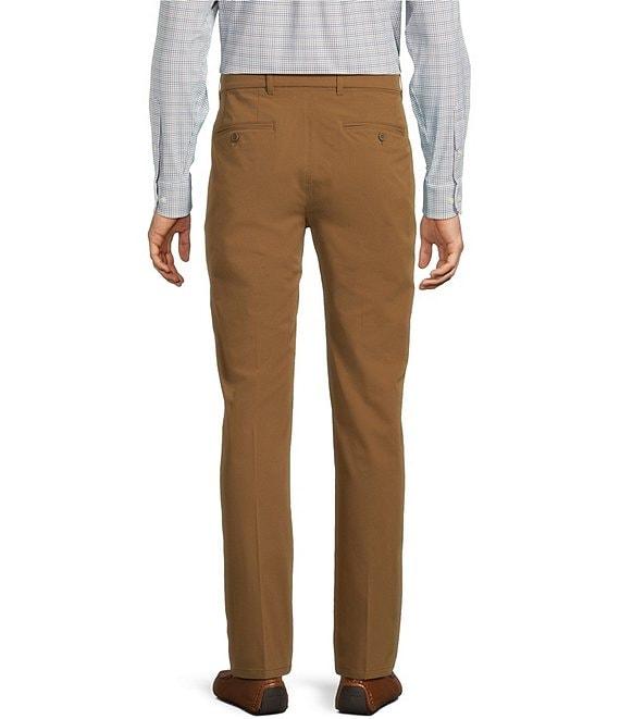 Roundtree & Yorke Performance Stewart Flat Front Classic Fit Stretch Pants Product Image
