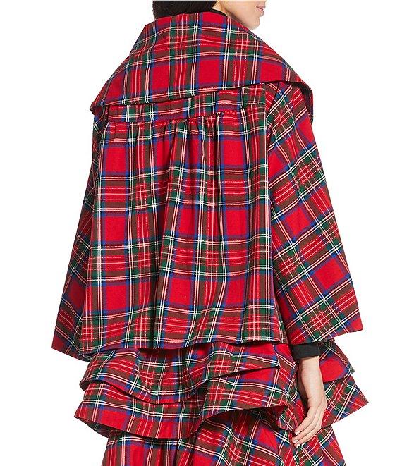 Buru Teagan Shimmer Tiered Ruffle Full Length Side Seam Pocket A-Line Skirt Product Image