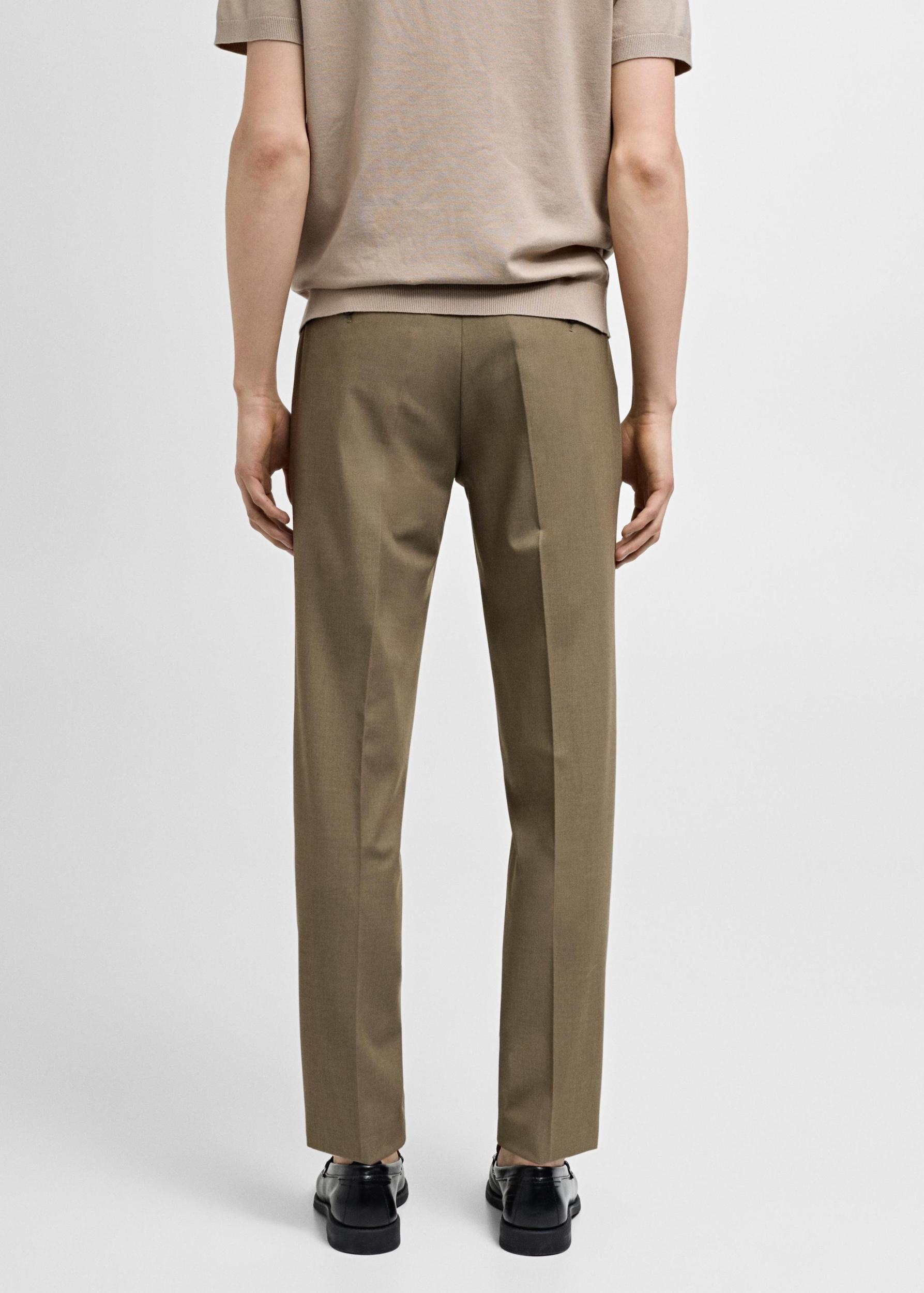 Stretch-fabric slim-fit suit pants - Men | MANGO USA Product Image