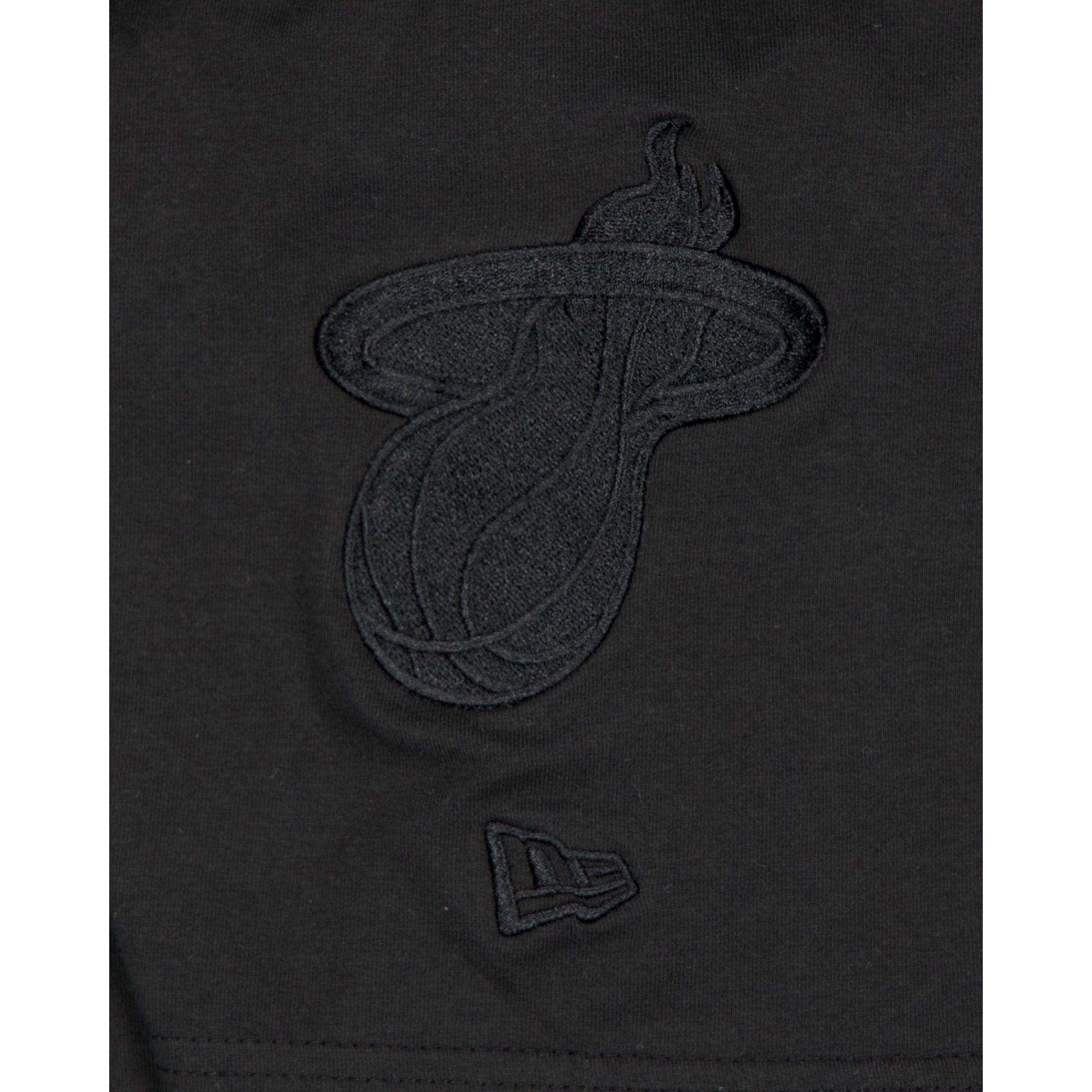 Miami Heat Black on Black Logo Select T-Shirt Male Product Image