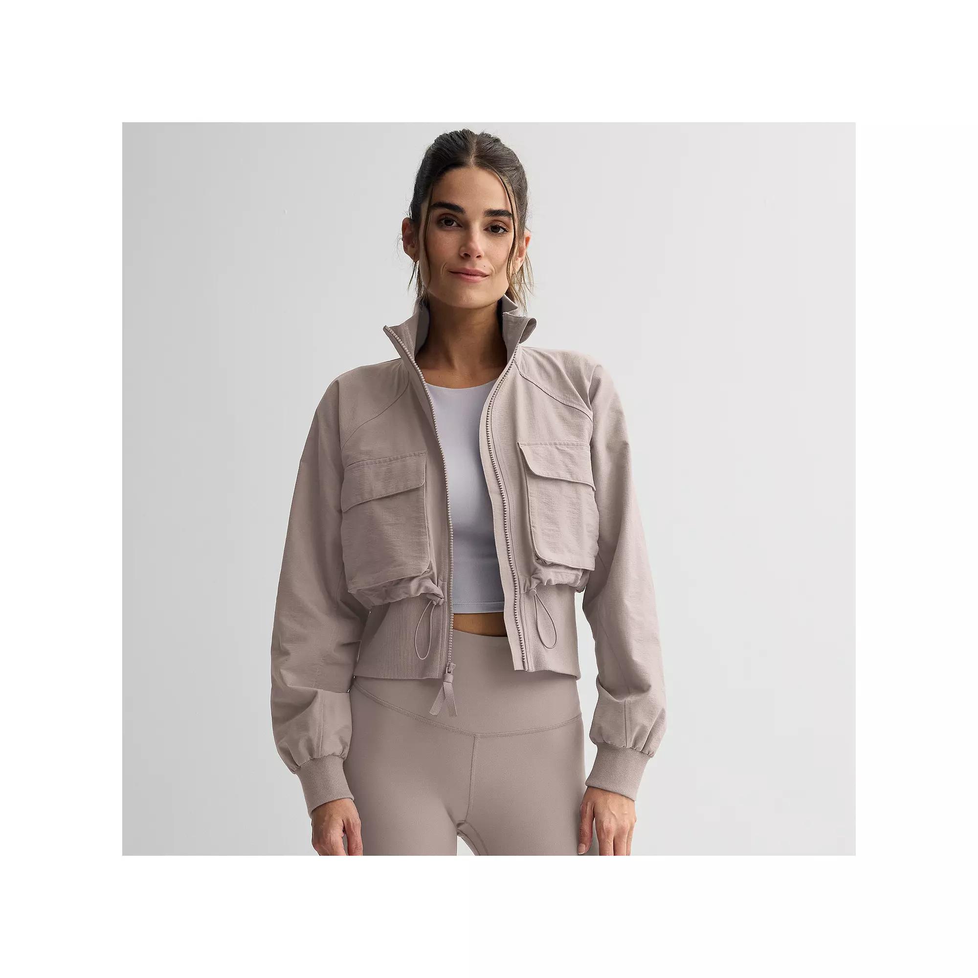 Women's FLX Woven Rib Mix Jacket, Size: XXL, Truffle Product Image