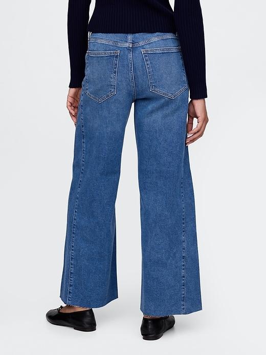 High Rise Stride Wide-Leg Ankle Jeans Product Image