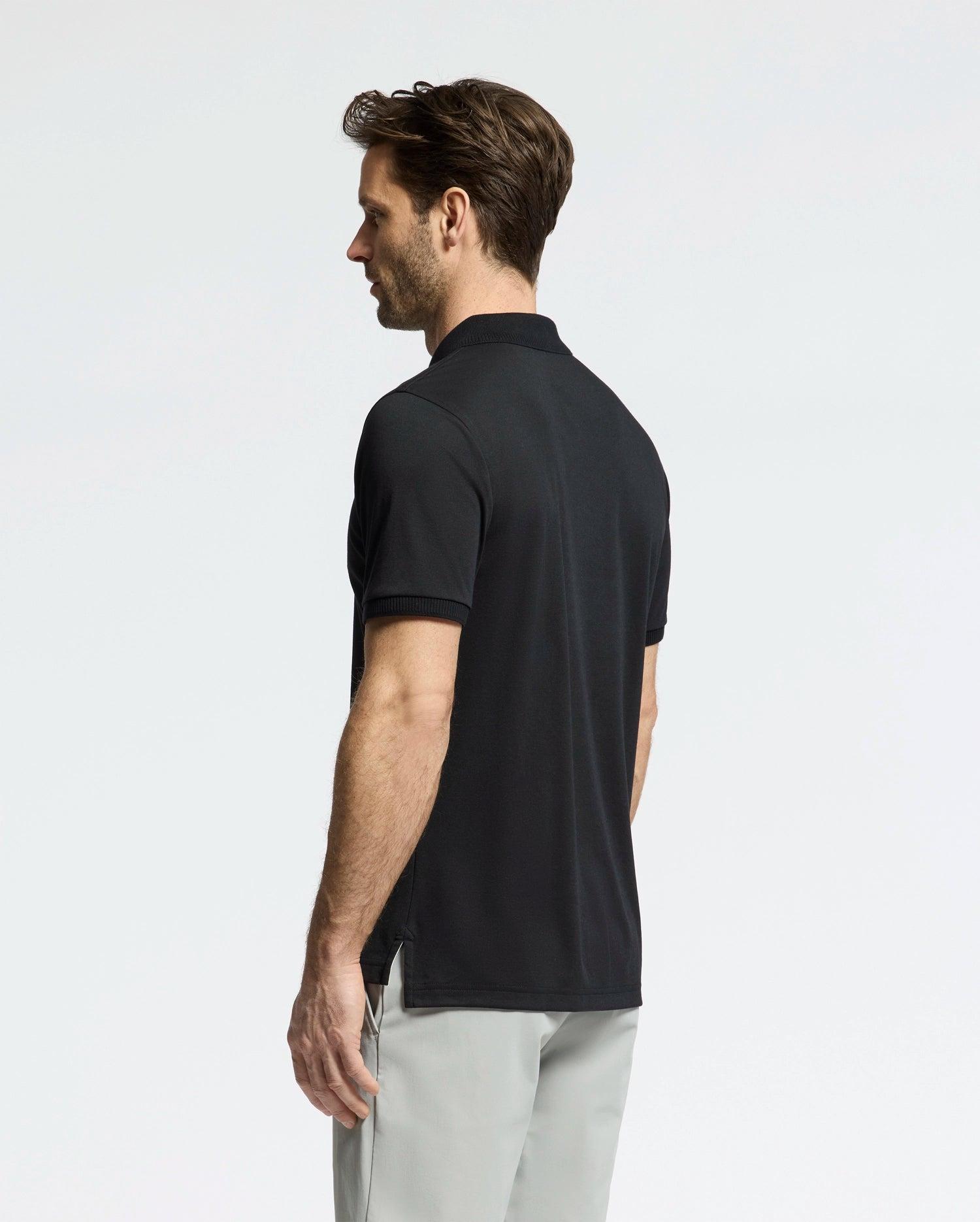 MENS TREVOR PERFORMANCE PIQUE ZIP UP POLO - B6K557F200 Male Product Image