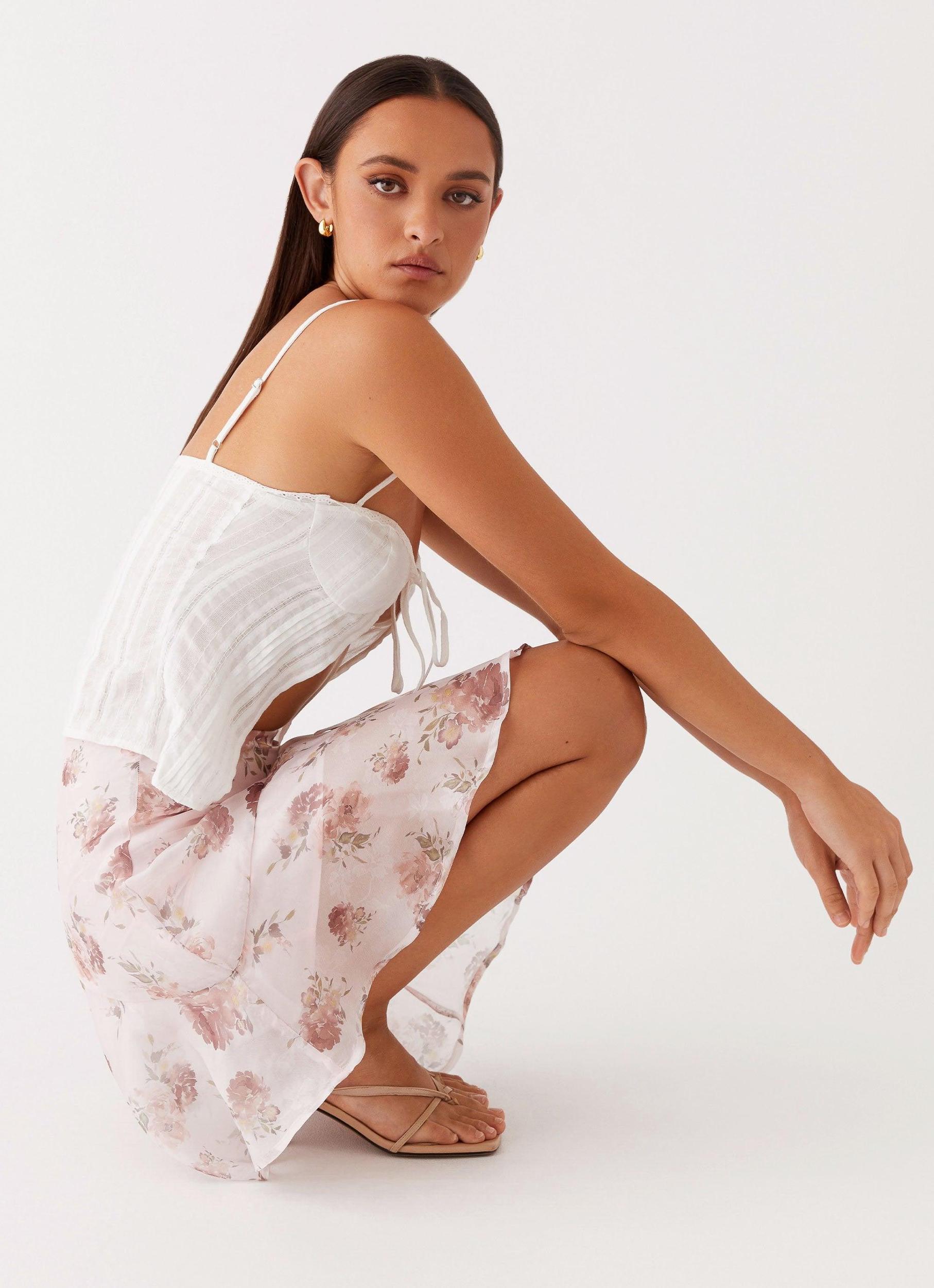 Feed The Fire Top - White Product Image