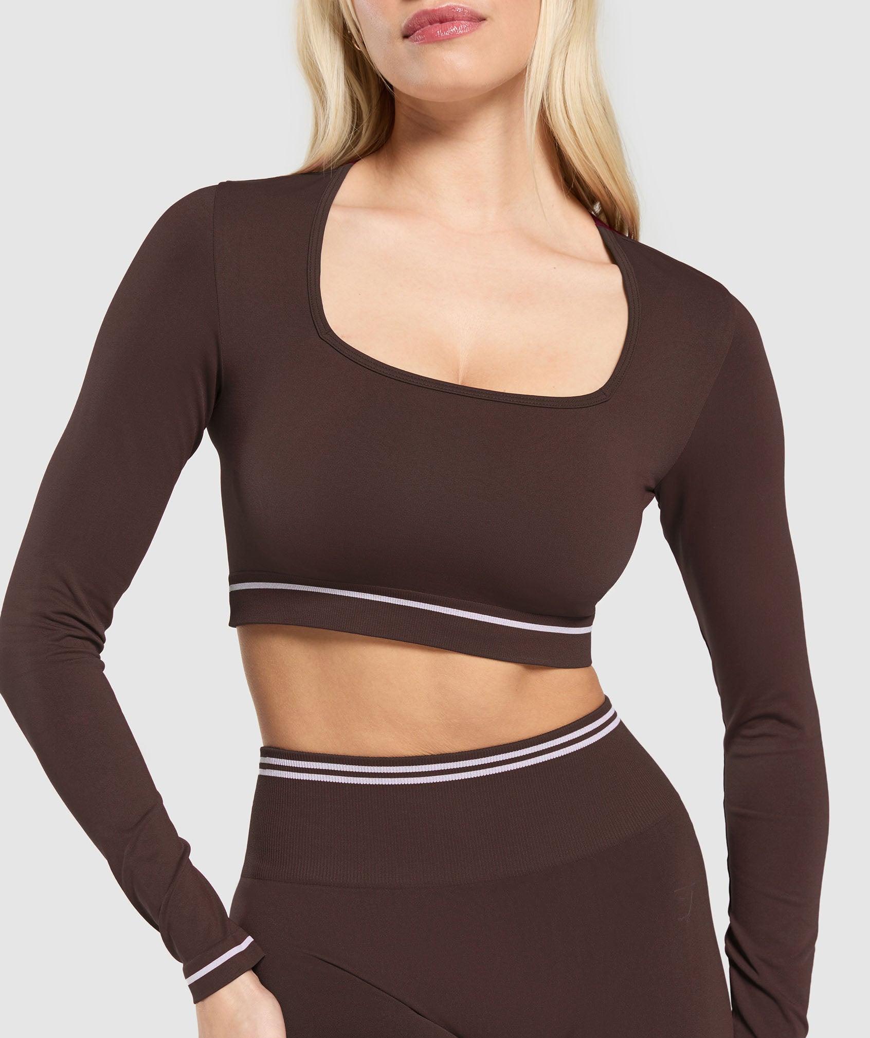 Contrast Seamless Crop Top Product Image