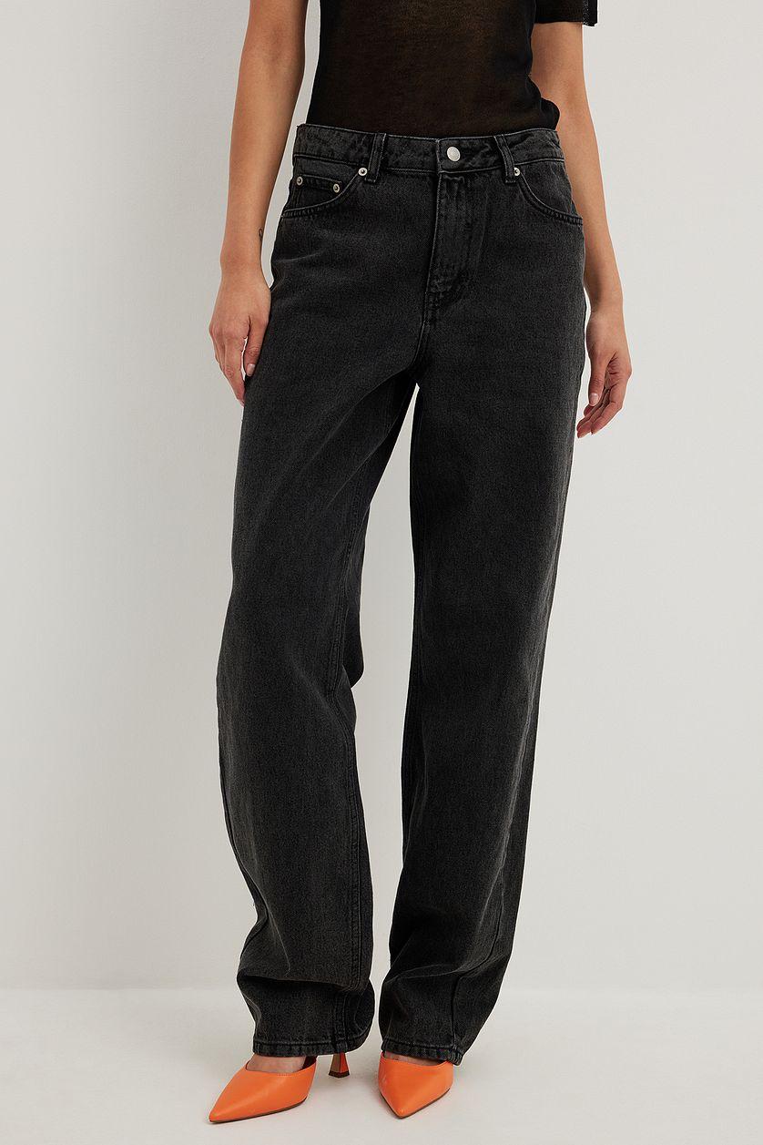 Loose Mid Waist Jeans Product Image