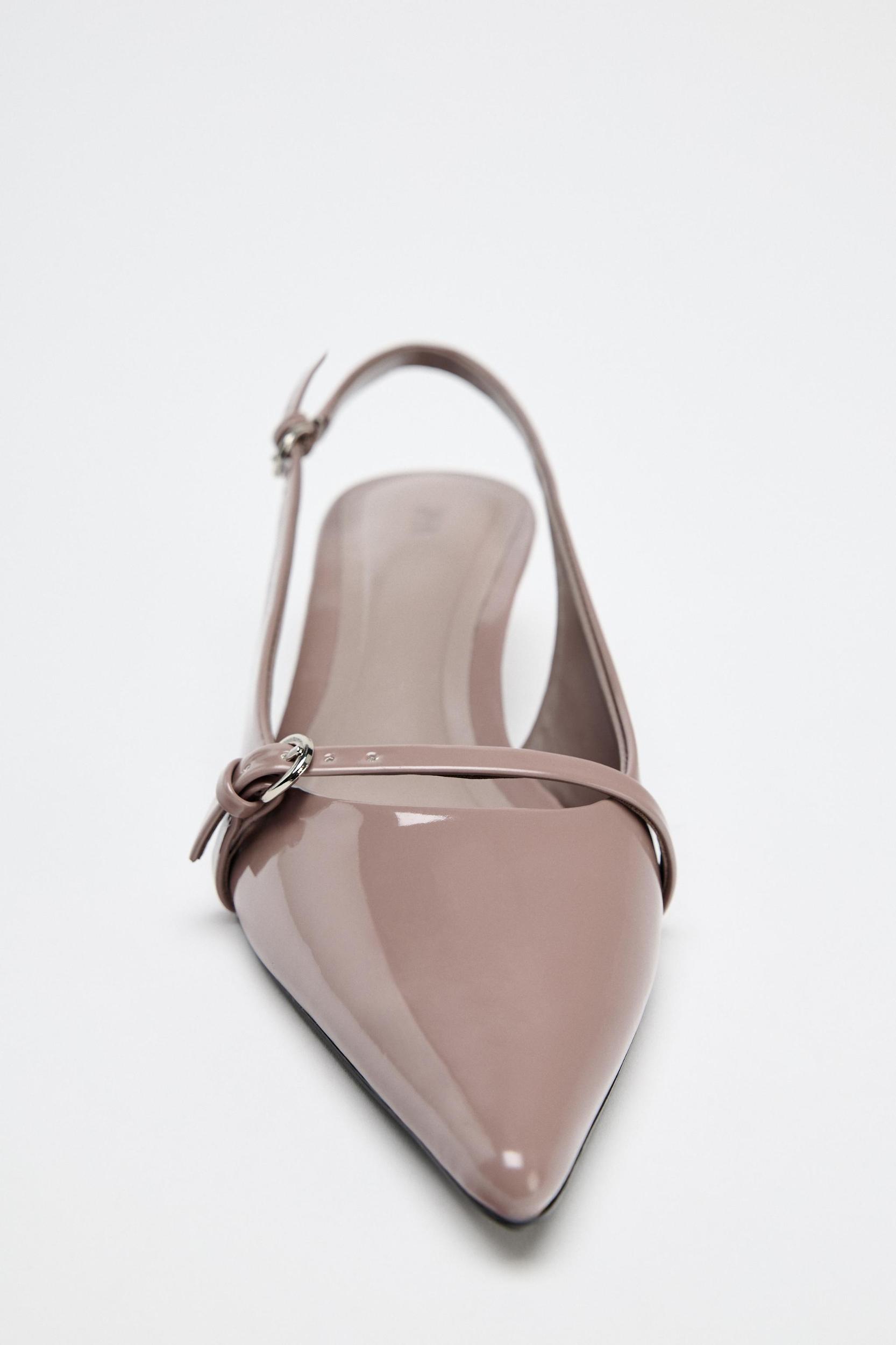 BUCKLED SLINGBACK SHOES Product Image