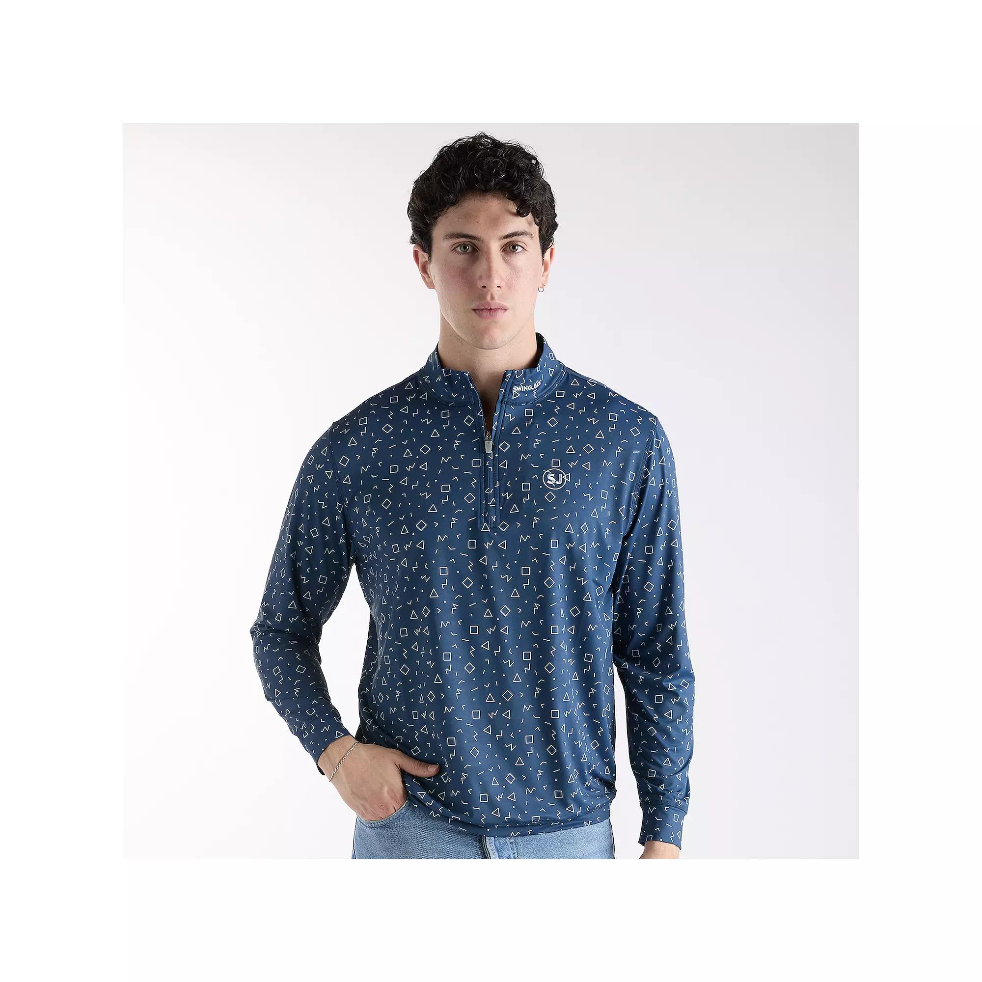Men's SwingJuice Memphis Geometric Golf Quarter Zip Pullover,  Product Image
