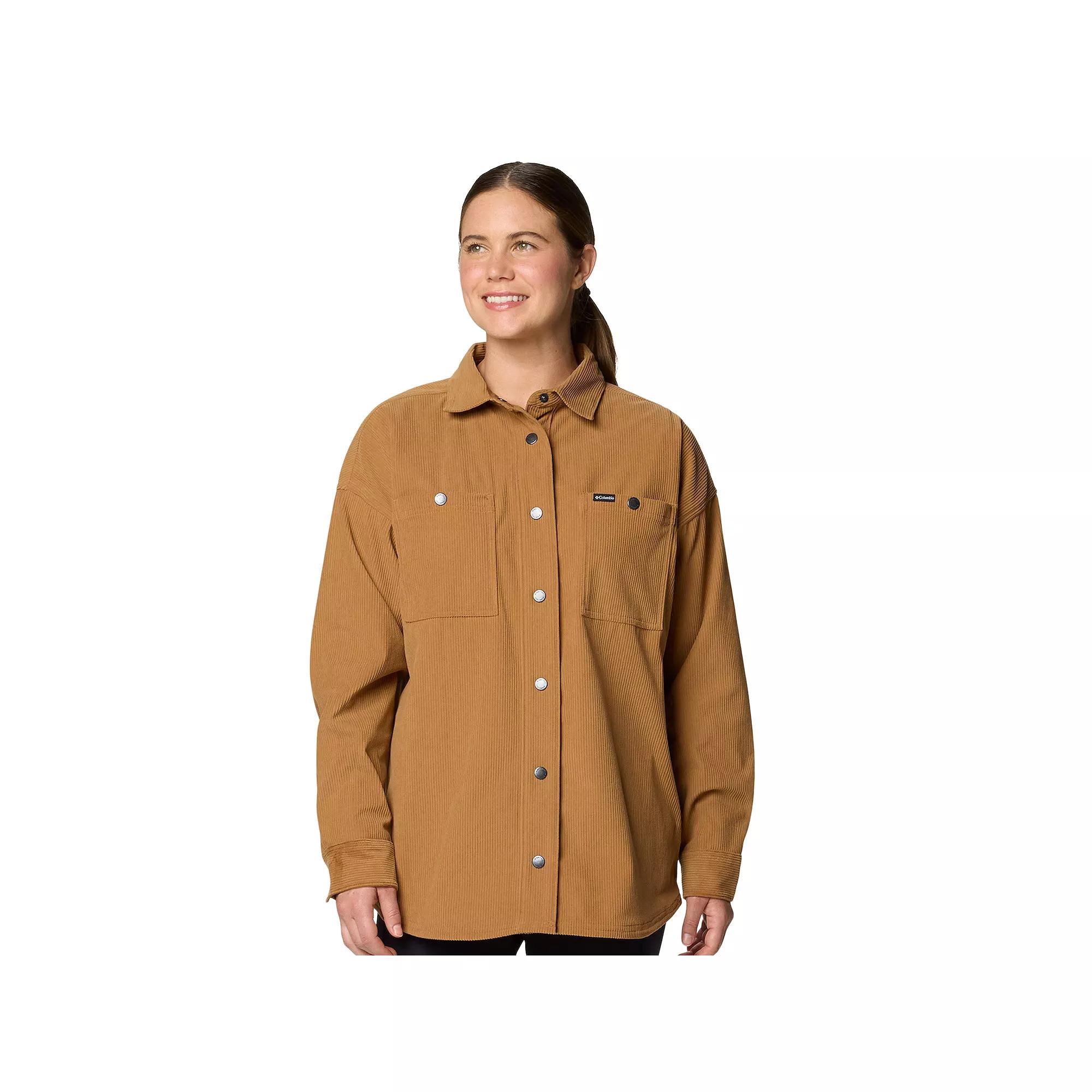 Columbia Womens Blue Point Creek Corduroy Shirt Jacket- Product Image