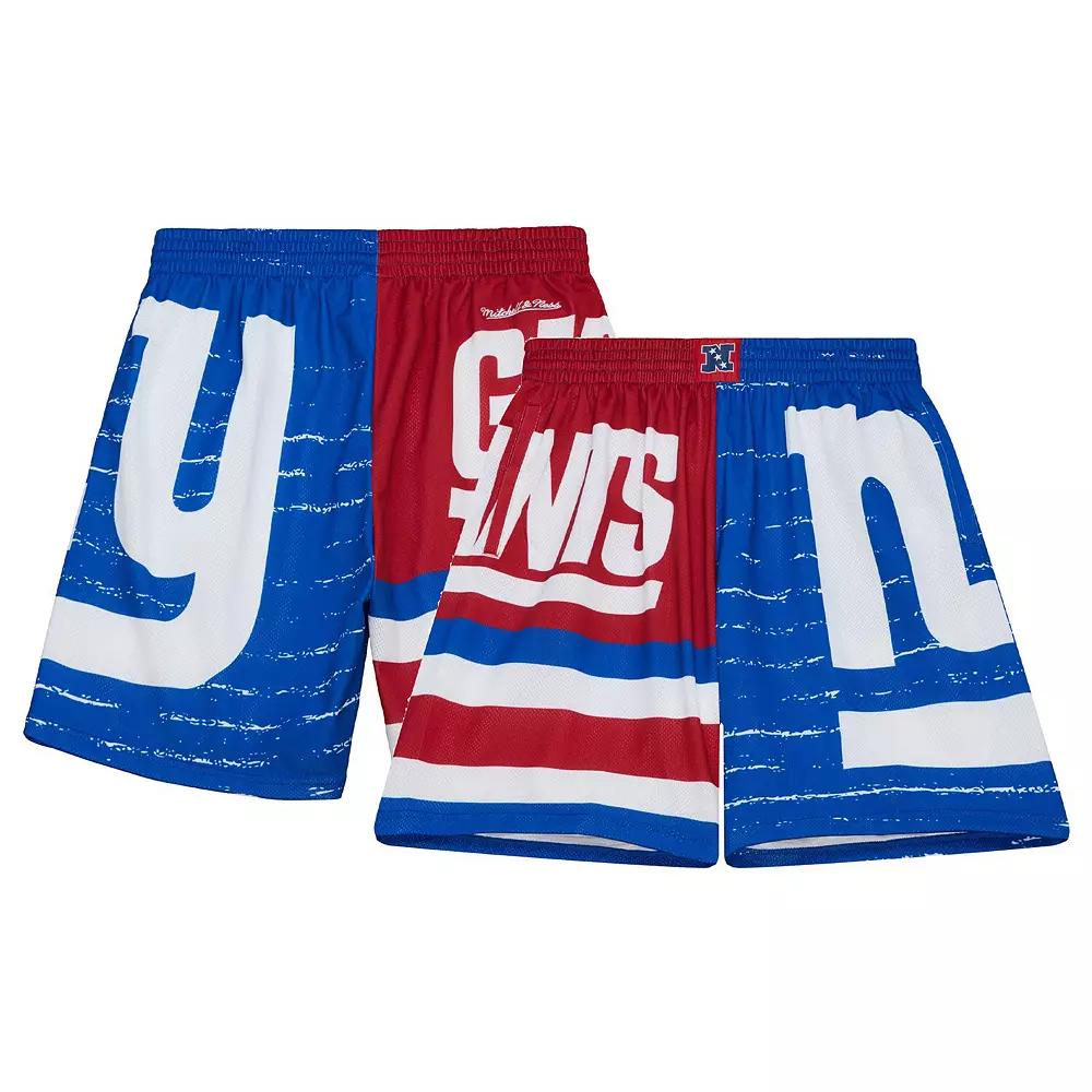 Men's Mitchell & Ness Royal New York Giants Jumbotron 3.0 Shorts, Size: 2XL, Blue Product Image