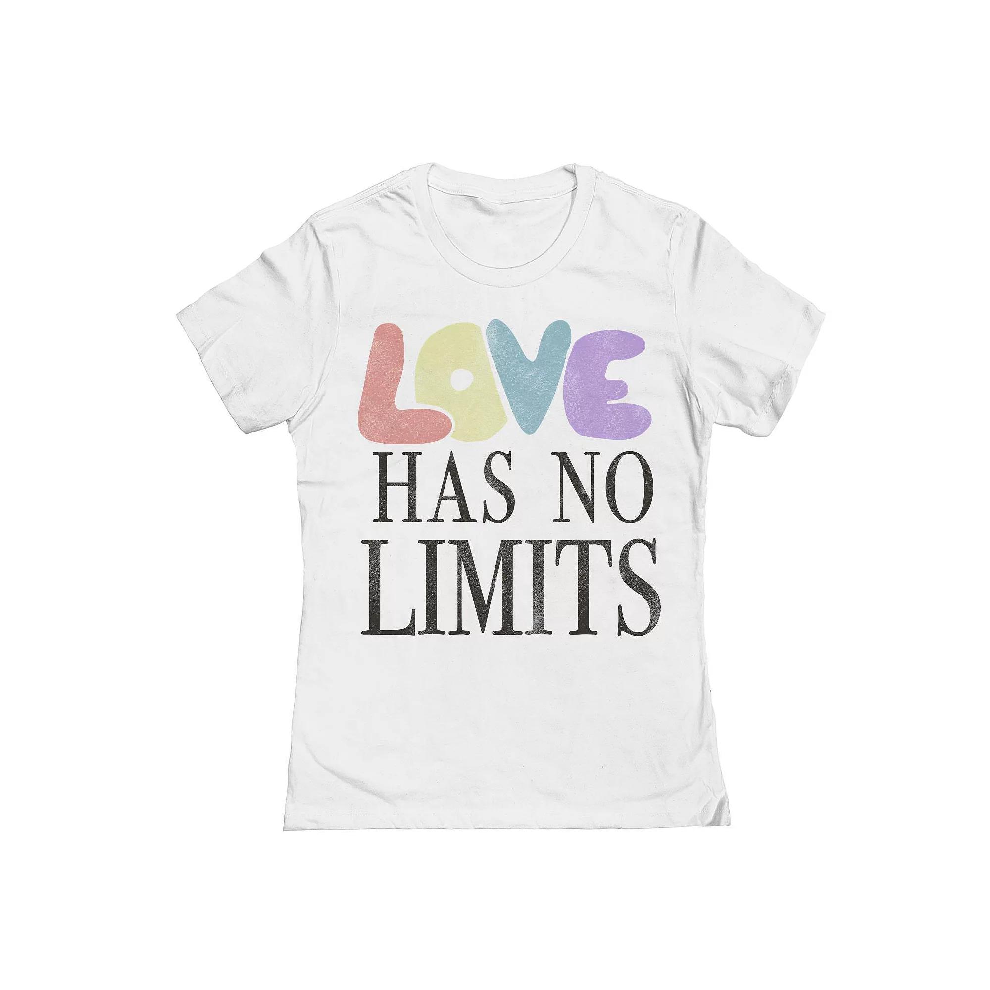 Junior's Grayson Threads The Label Love Has No Limits Pride Graphic Tee, Women's,  Product Image