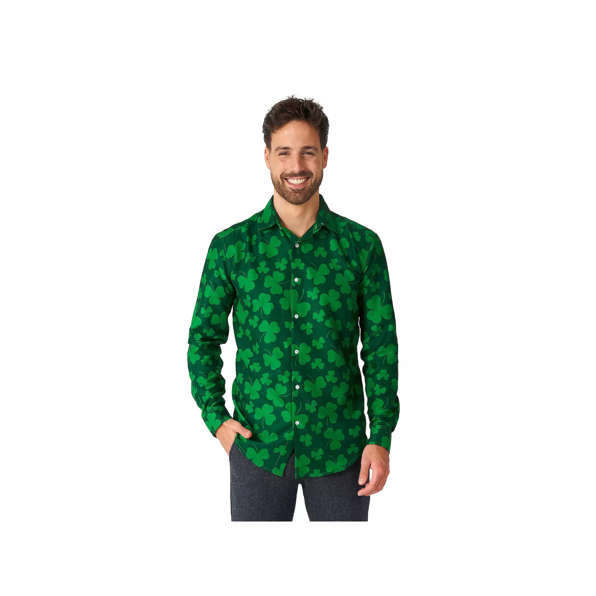 Men's Suitmeister St. Pats Green Shirt, Size: XL Product Image