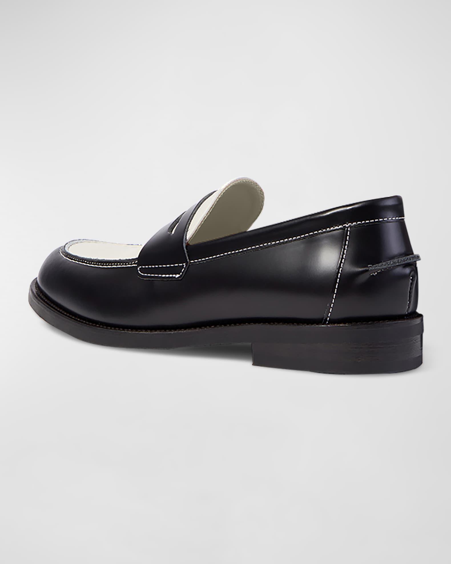 Men's Wilde Bicolor Leather Penny Loafers Product Image