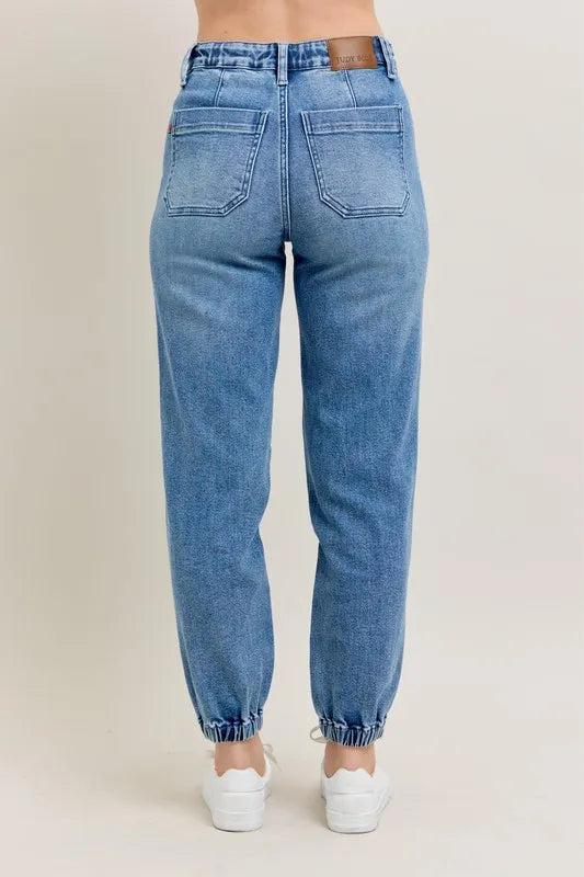 88948   Lani Hi-Rise Denim Judy Blue Jogger Jeans Product Image