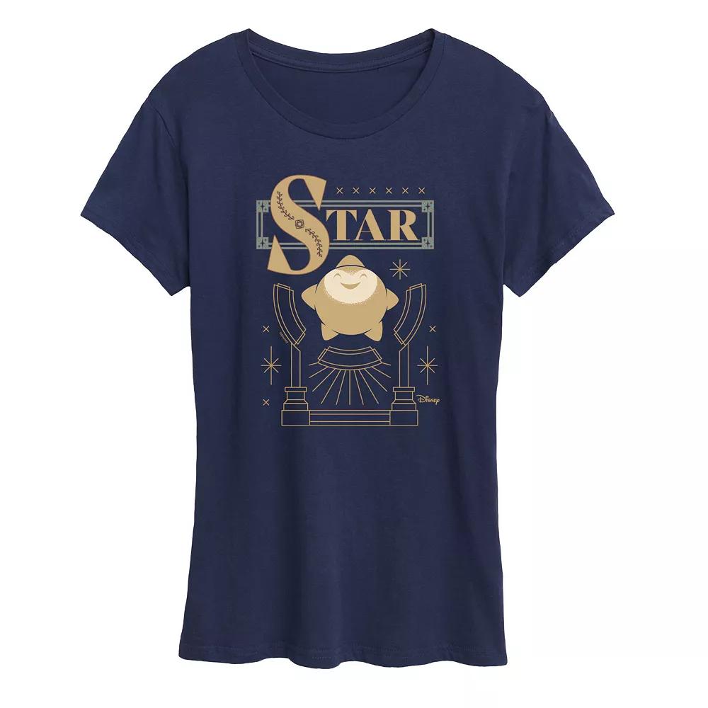 Disney's Wish Star Women's Badge Graphic Tee, Girl's,  Product Image