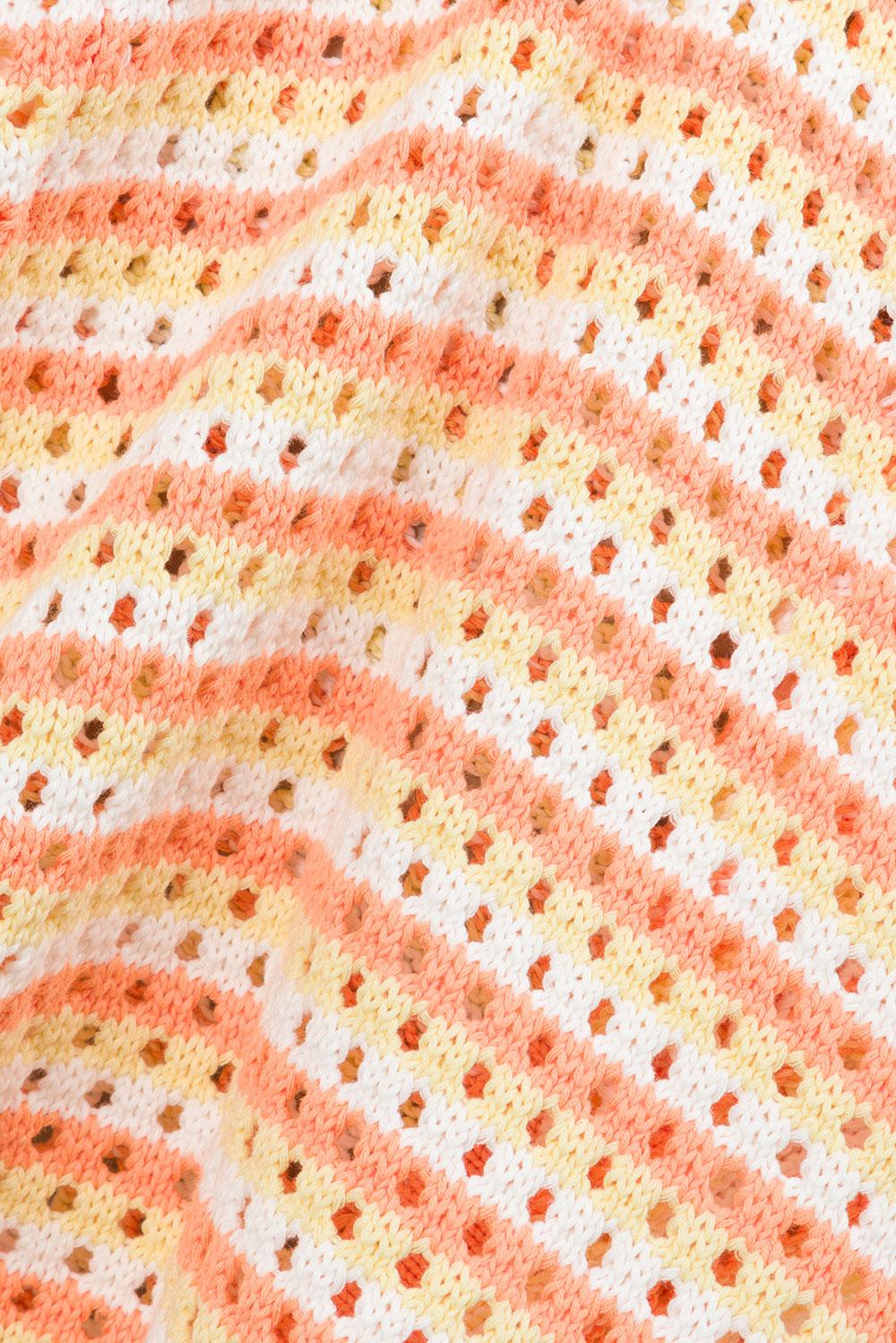 Chantel Knit Shorts - Orange Product Image